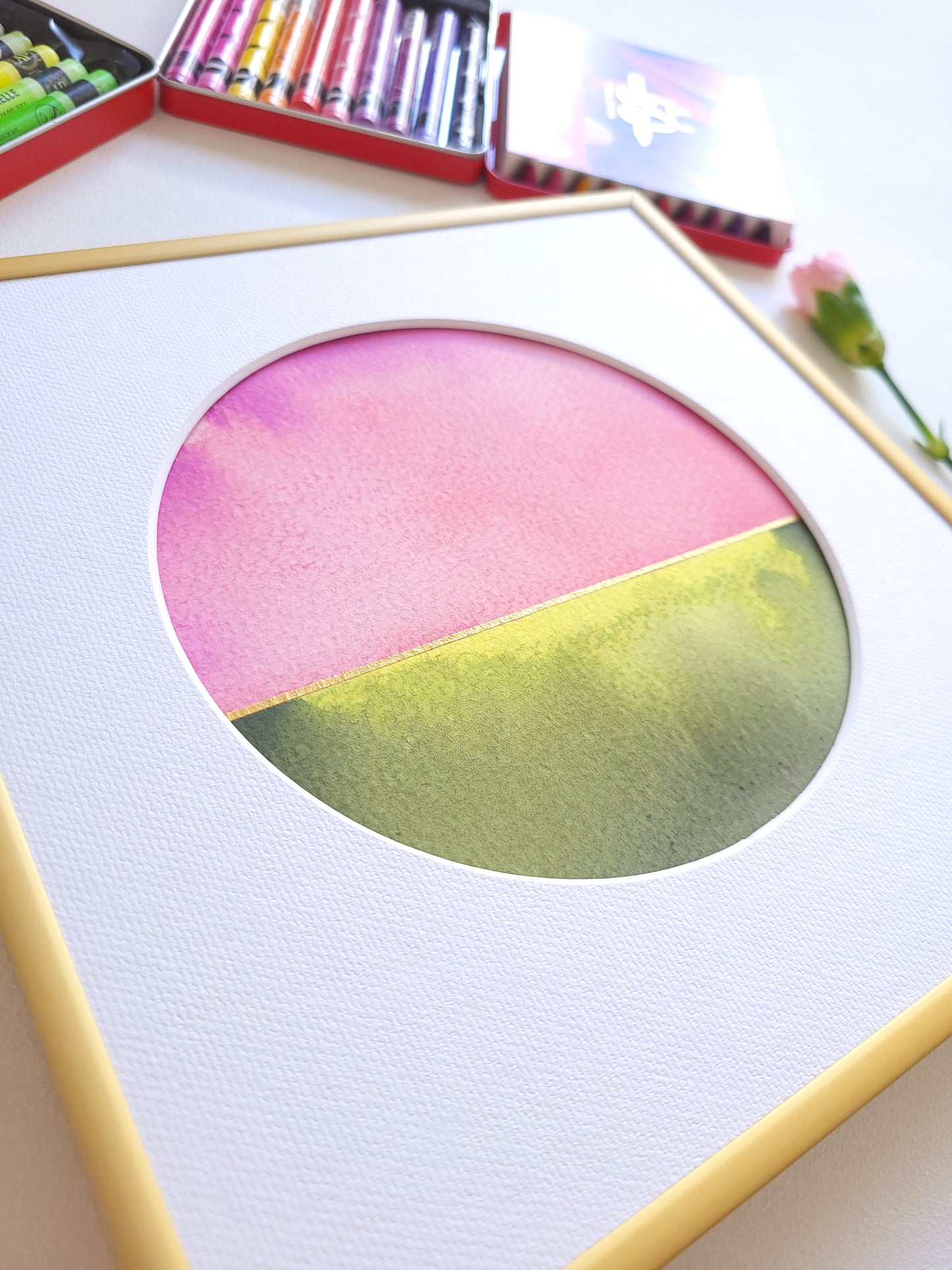 "Golden Horizon XXVI" - 20 x 20 cm
