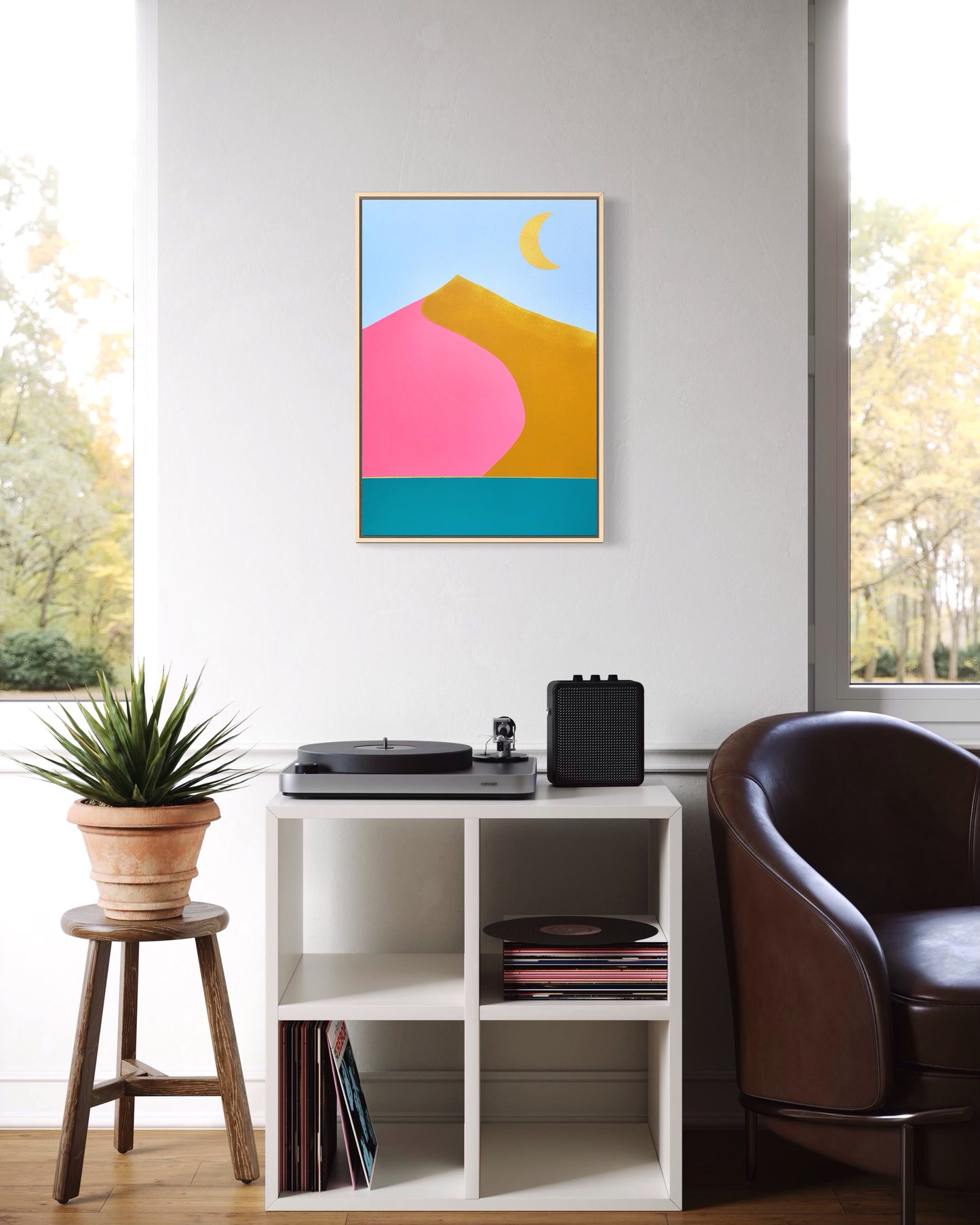 "Namibian Moon" - 42 x 59,7 cm (A2)