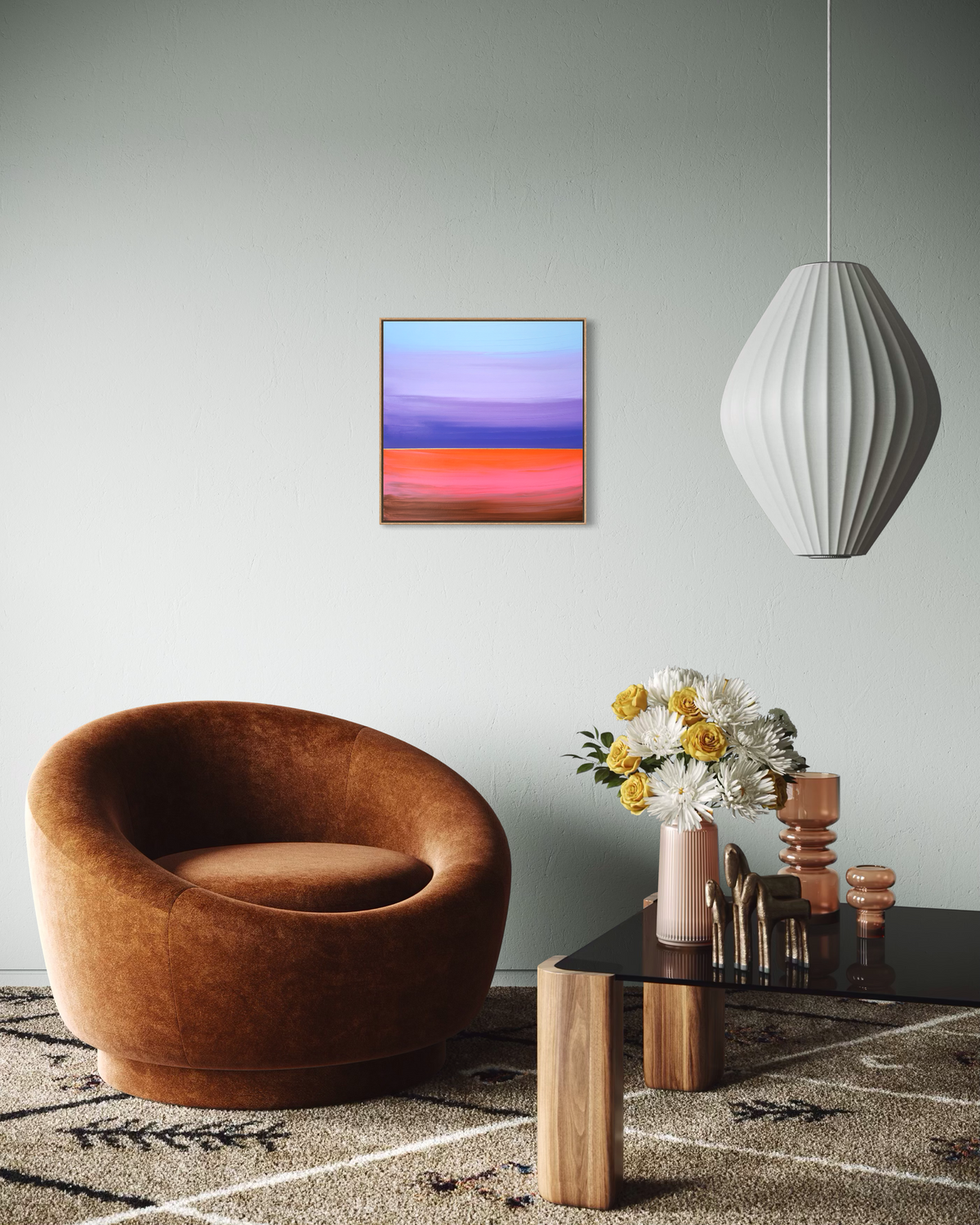 "Echo Of Endless Territories" - 40 x 40 cm