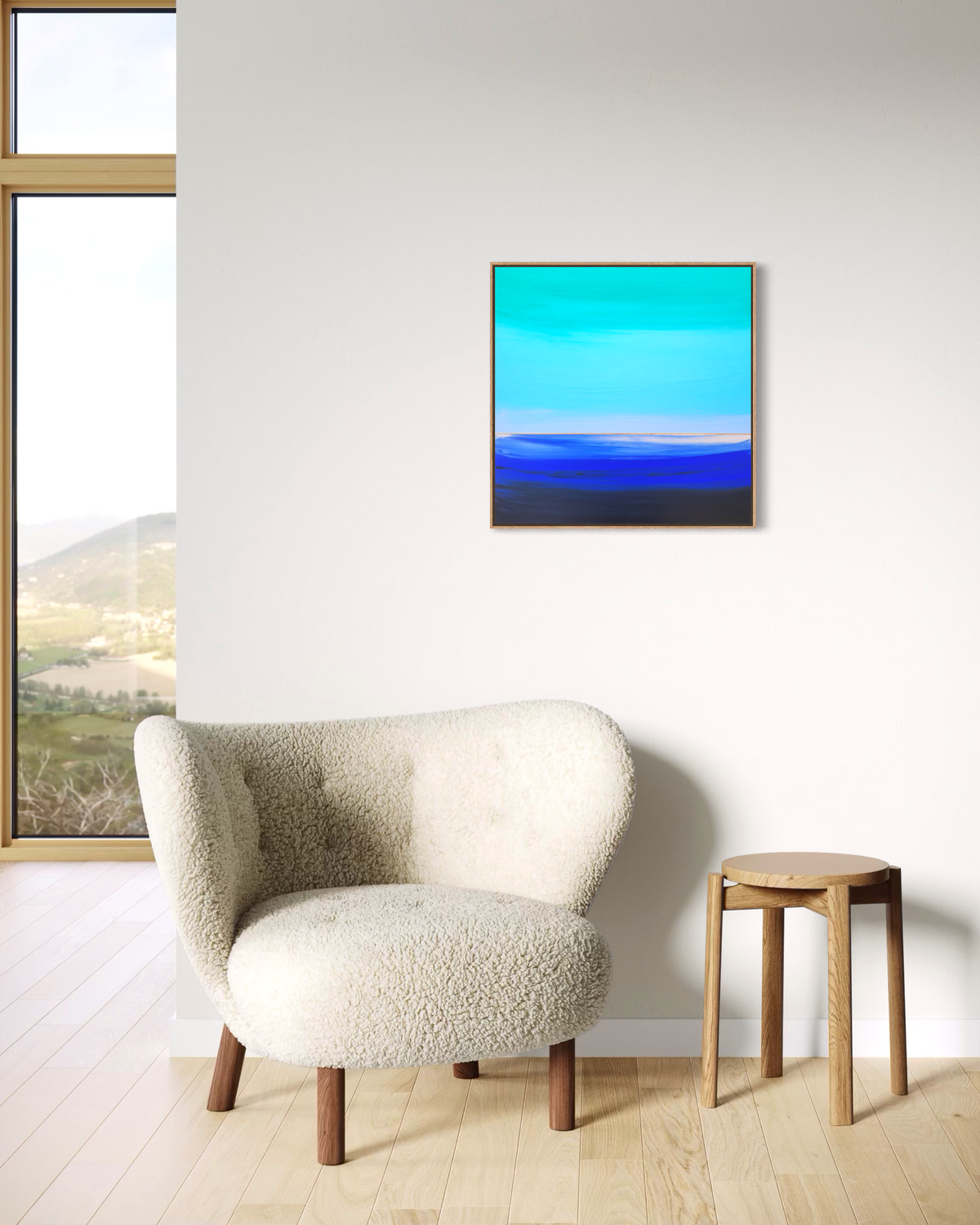 "Lullaby In Blue" - 40 x 40 cm