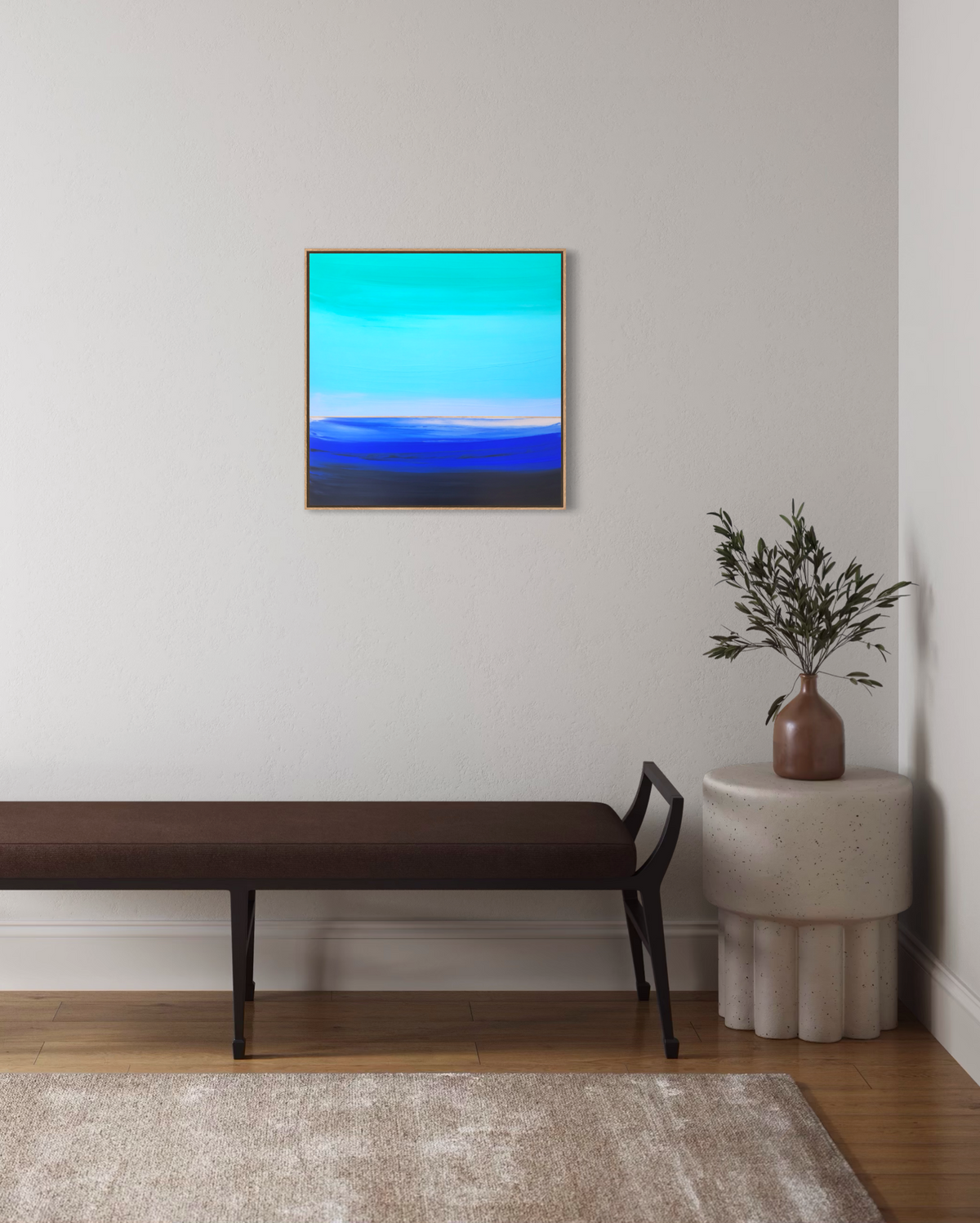 "Lullaby In Blue" - 40 x 40 cm