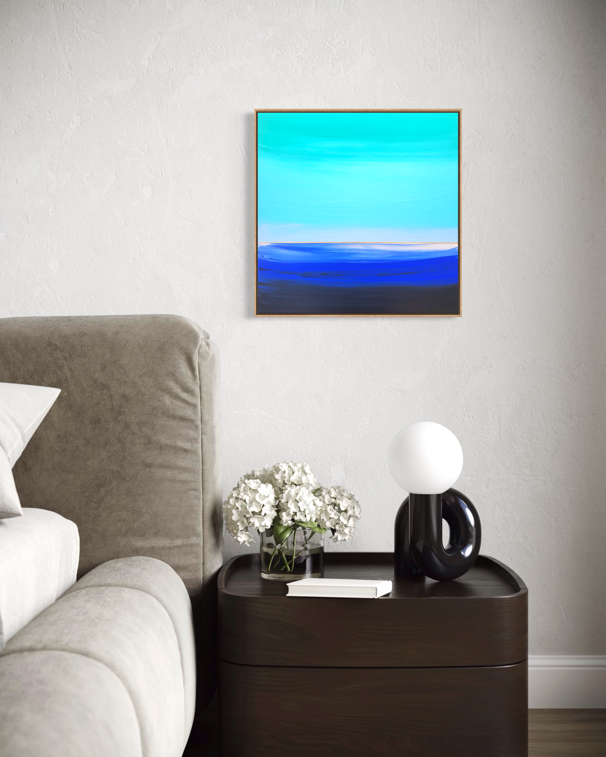 "Lullaby In Blue" - 40 x 40 cm