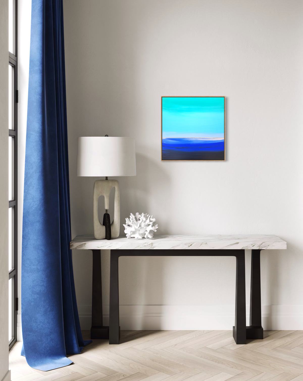 "Lullaby In Blue" - 40 x 40 cm