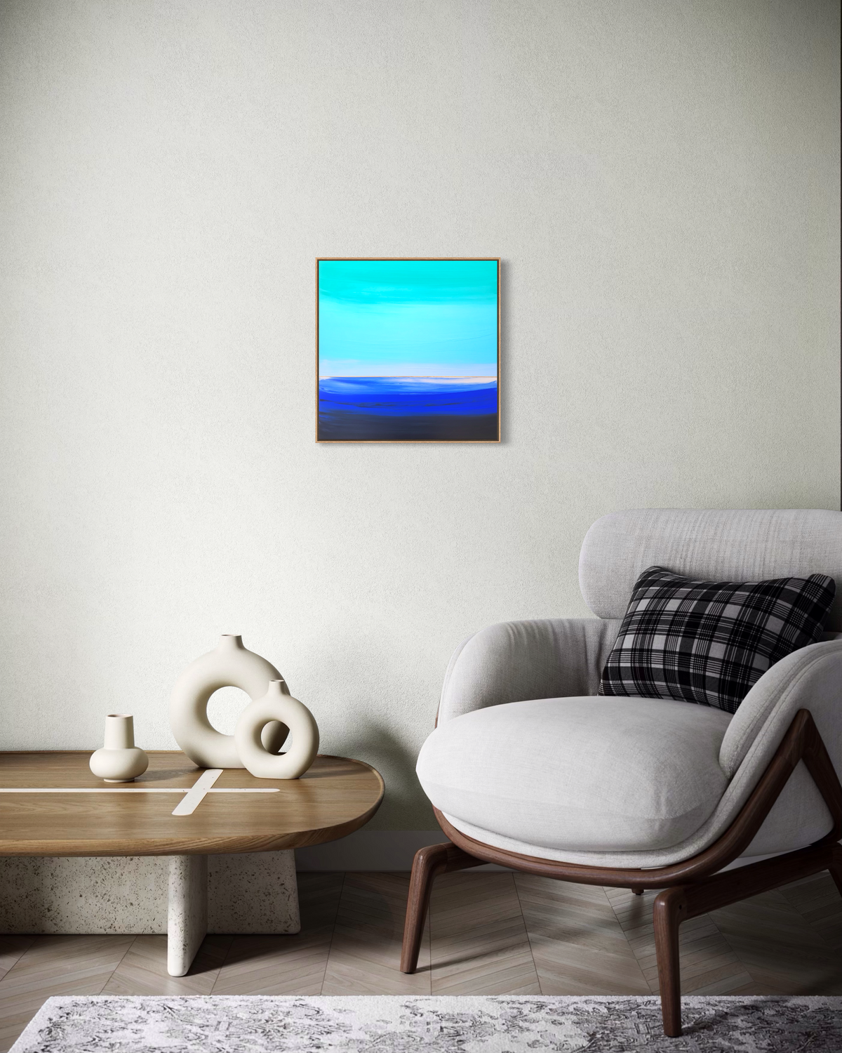"Lullaby In Blue" - 40 x 40 cm