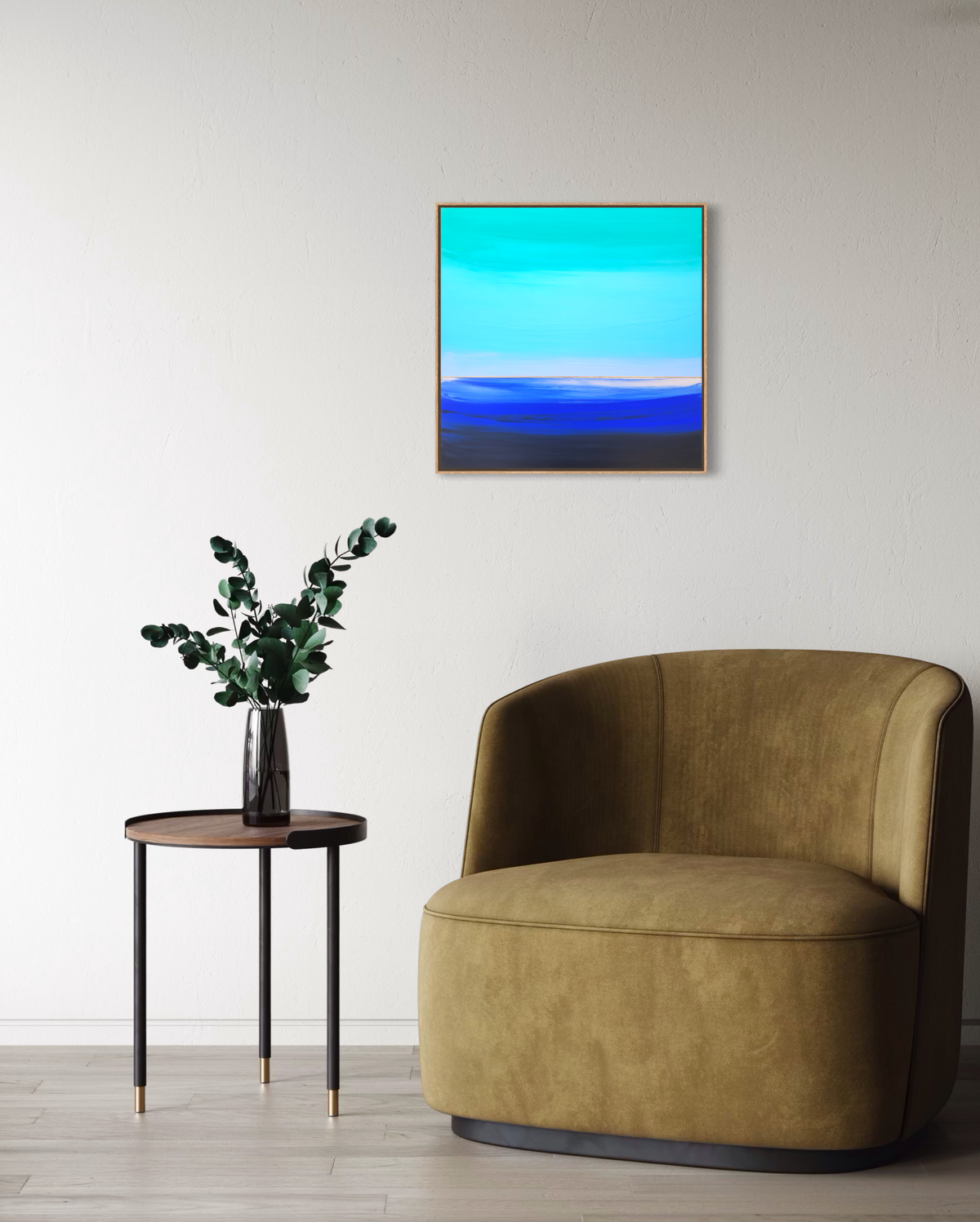 "Lullaby In Blue" - 40 x 40 cm