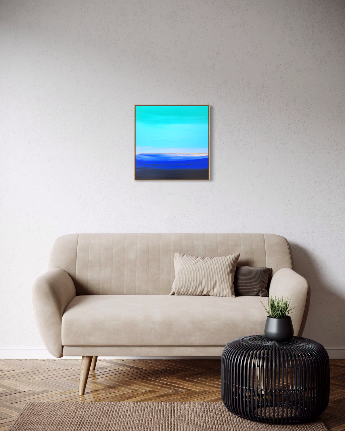 "Lullaby In Blue" - 40 x 40 cm