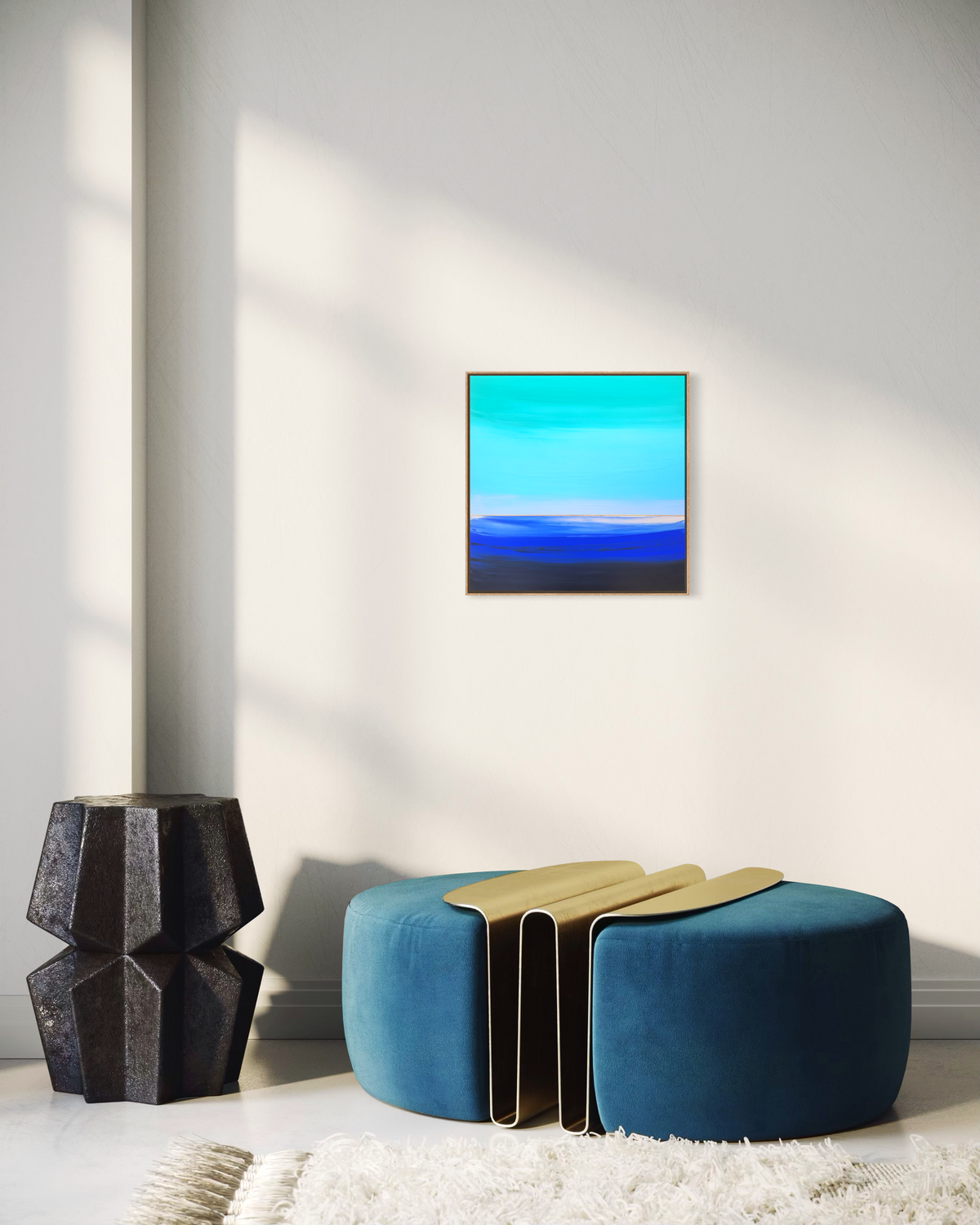 "Lullaby In Blue" - 40 x 40 cm