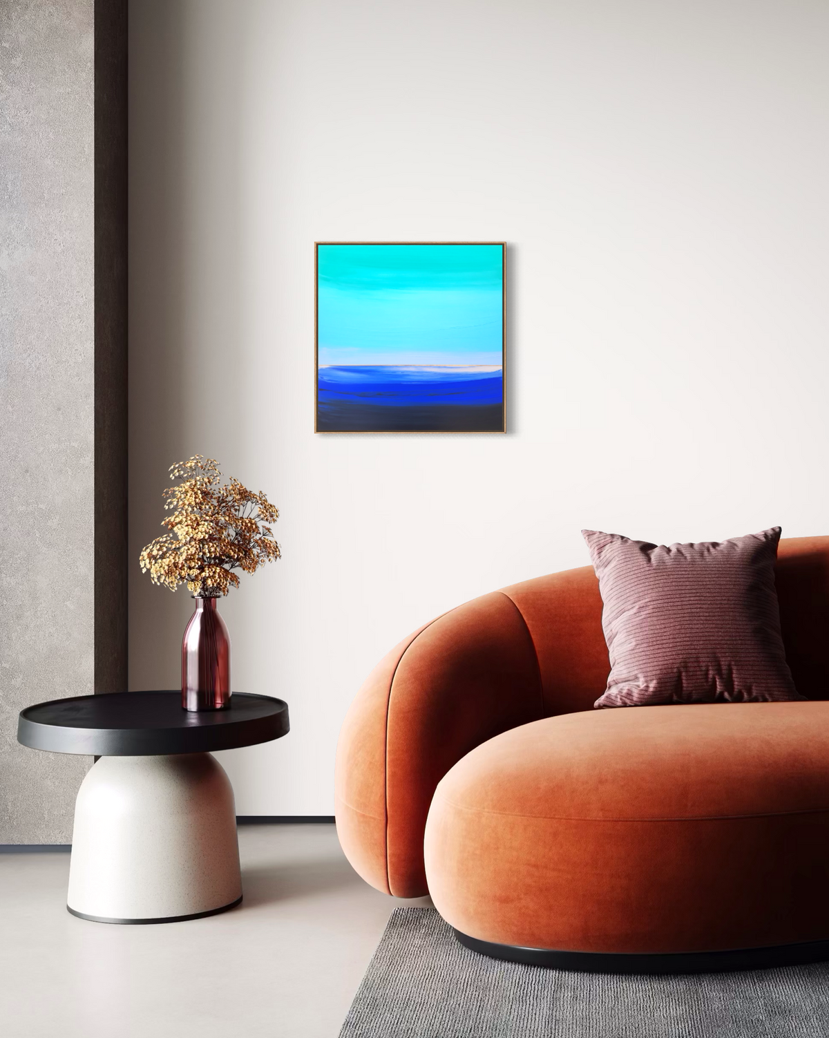 "Lullaby In Blue" - 40 x 40 cm