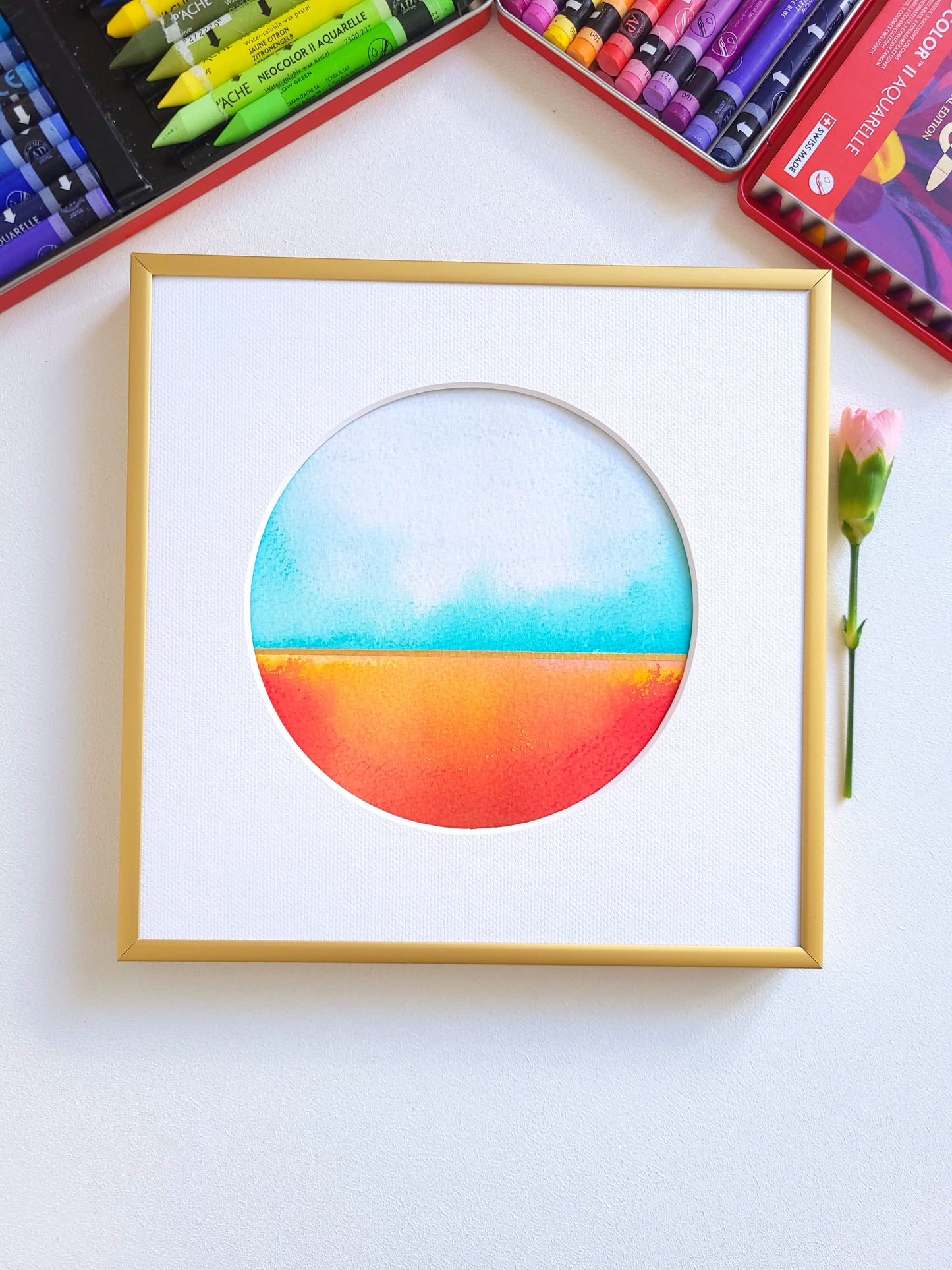 "Golden Horizon XXVII" - 20 x 20 cm