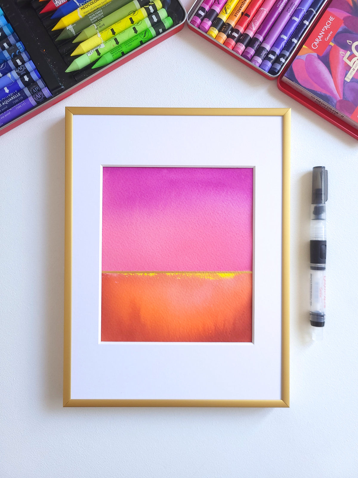 "Golden Horizon" ( 24/2026 ) - 18 x 24 cm