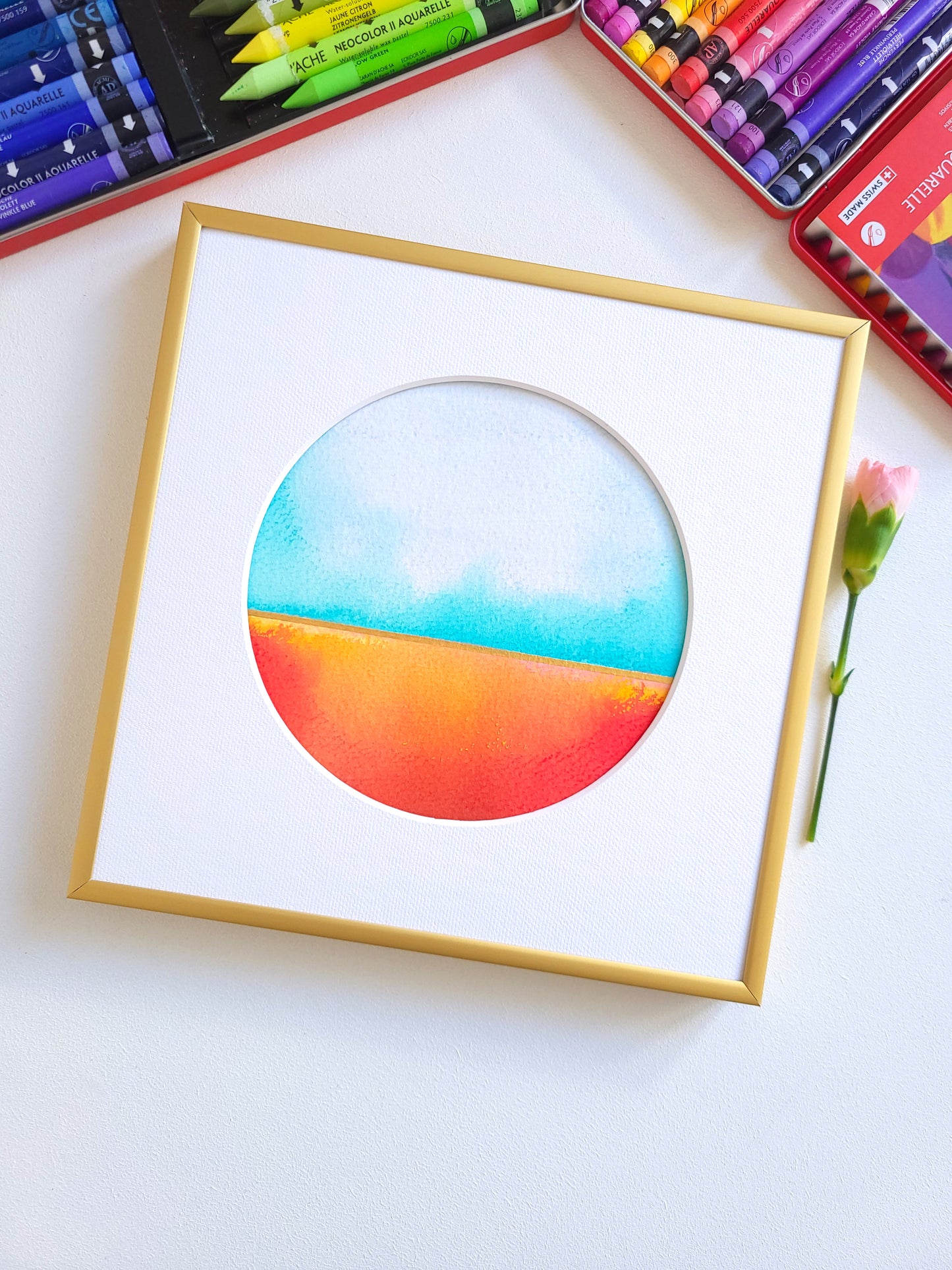 "Golden Horizon XXVII" - 20 x 20 cm