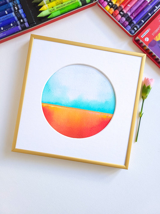 "Golden Horizon XXVII" - 20 x 20 cm