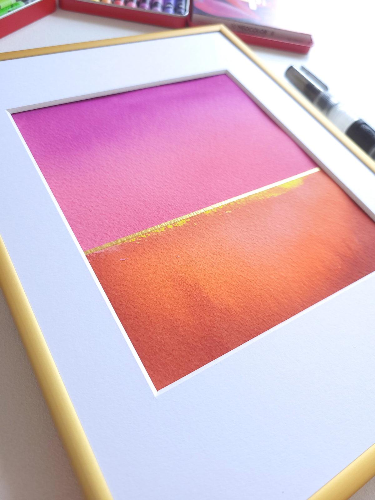 "Golden Horizon" ( 24/2026 ) - 18 x 24 cm