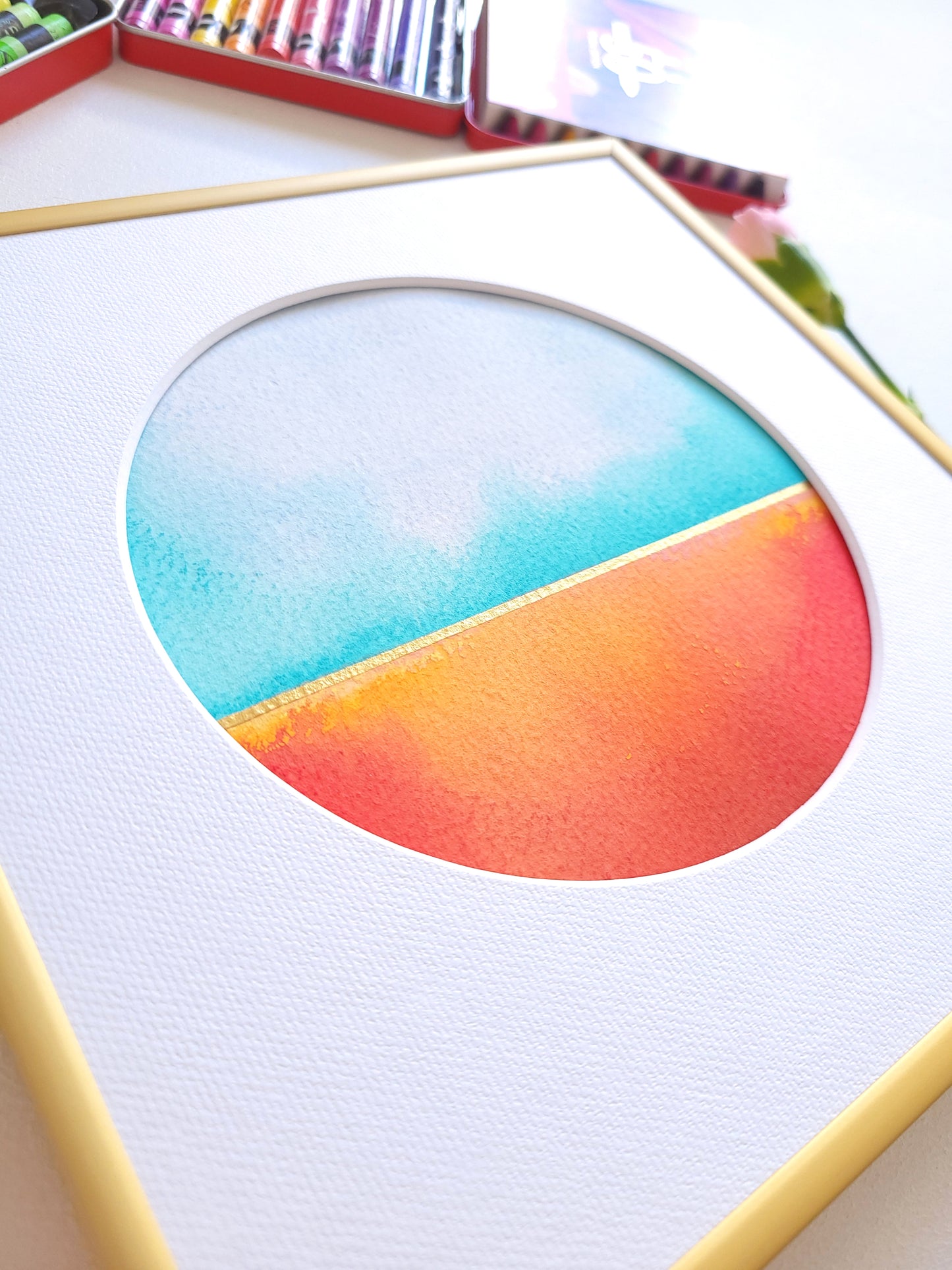 "Golden Horizon XXVII" - 20 x 20 cm