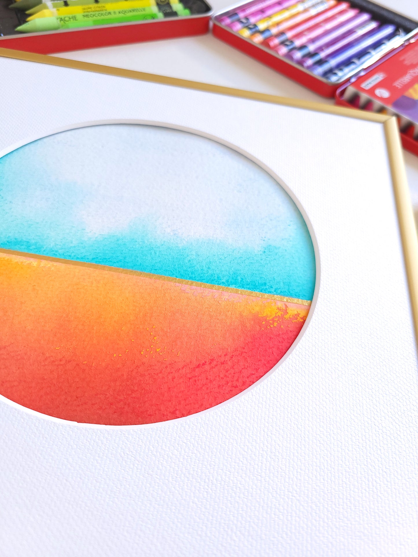 "Golden Horizon XXVII" - 20 x 20 cm