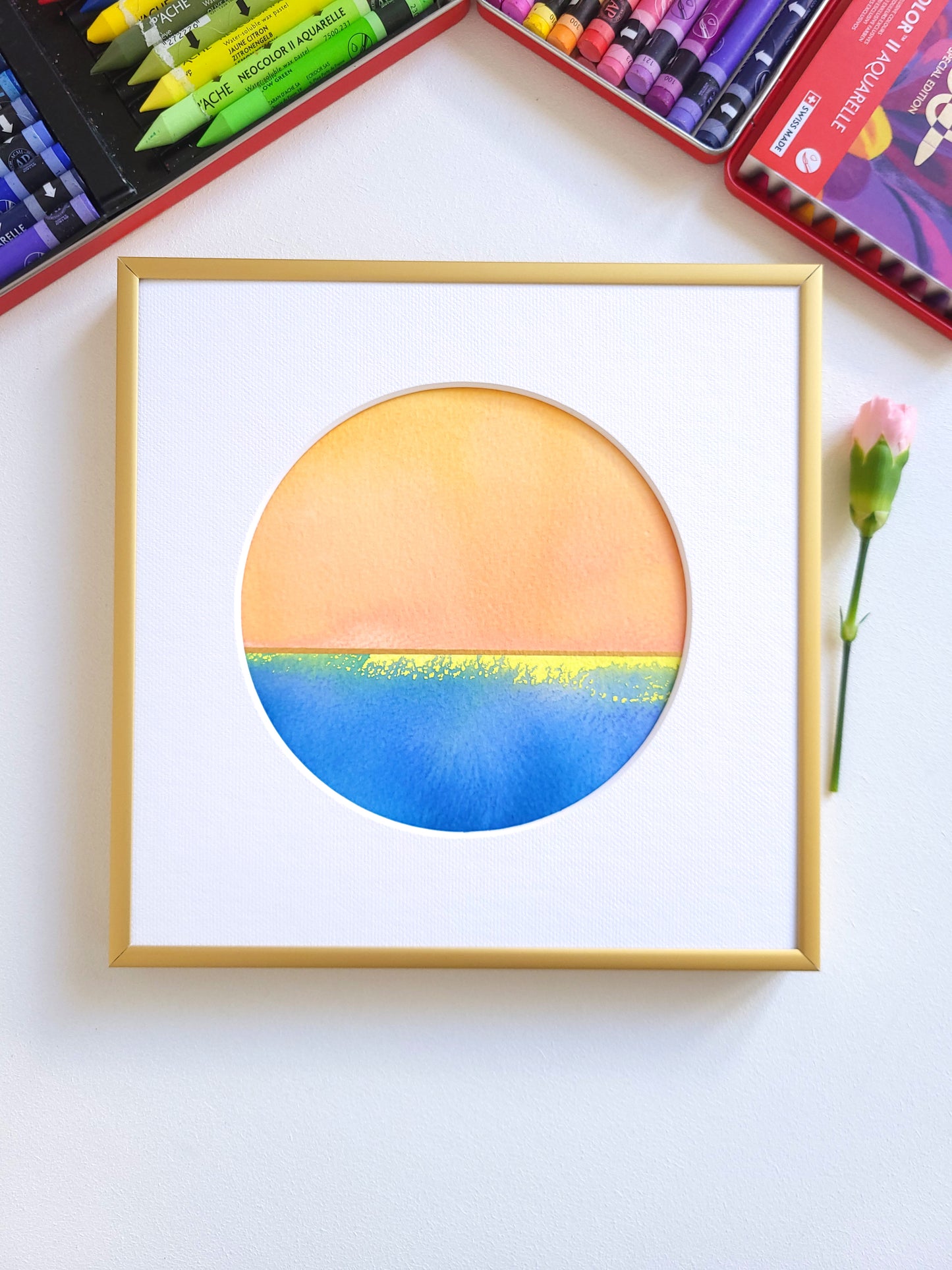 "Golden Horizon XXVIII" - 20 x 20 cm