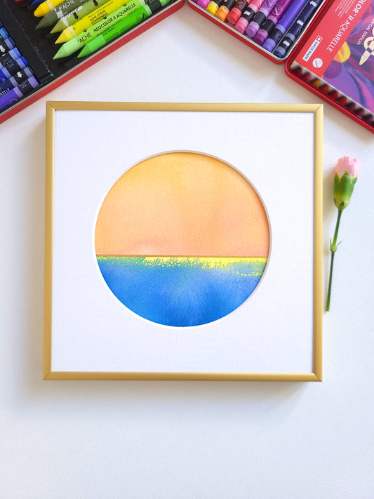 "Golden Horizon XXVIII" - 20 x 20 cm