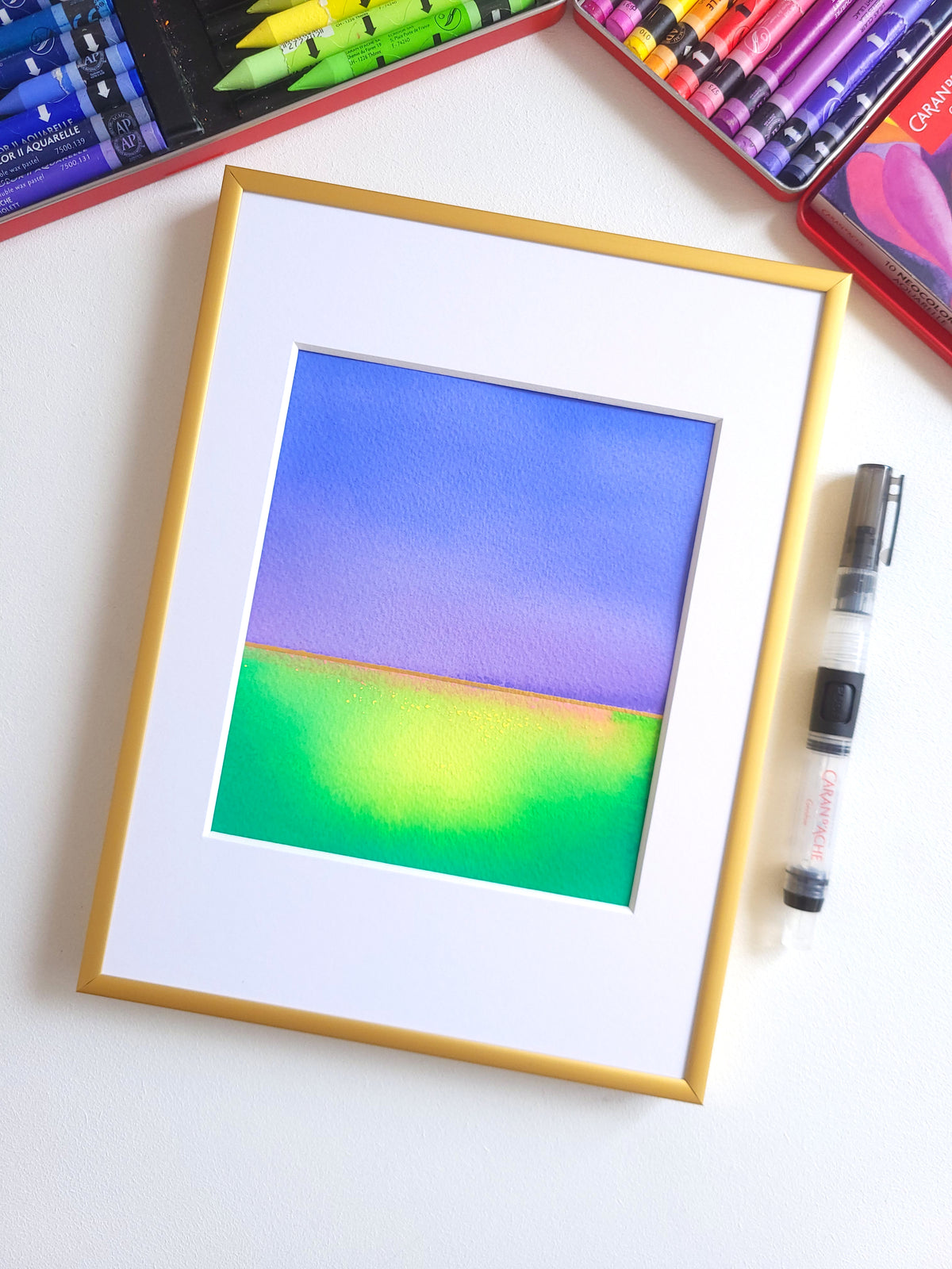 "Golden Horizon" ( 25/2026 ) - 18 x 24 cm