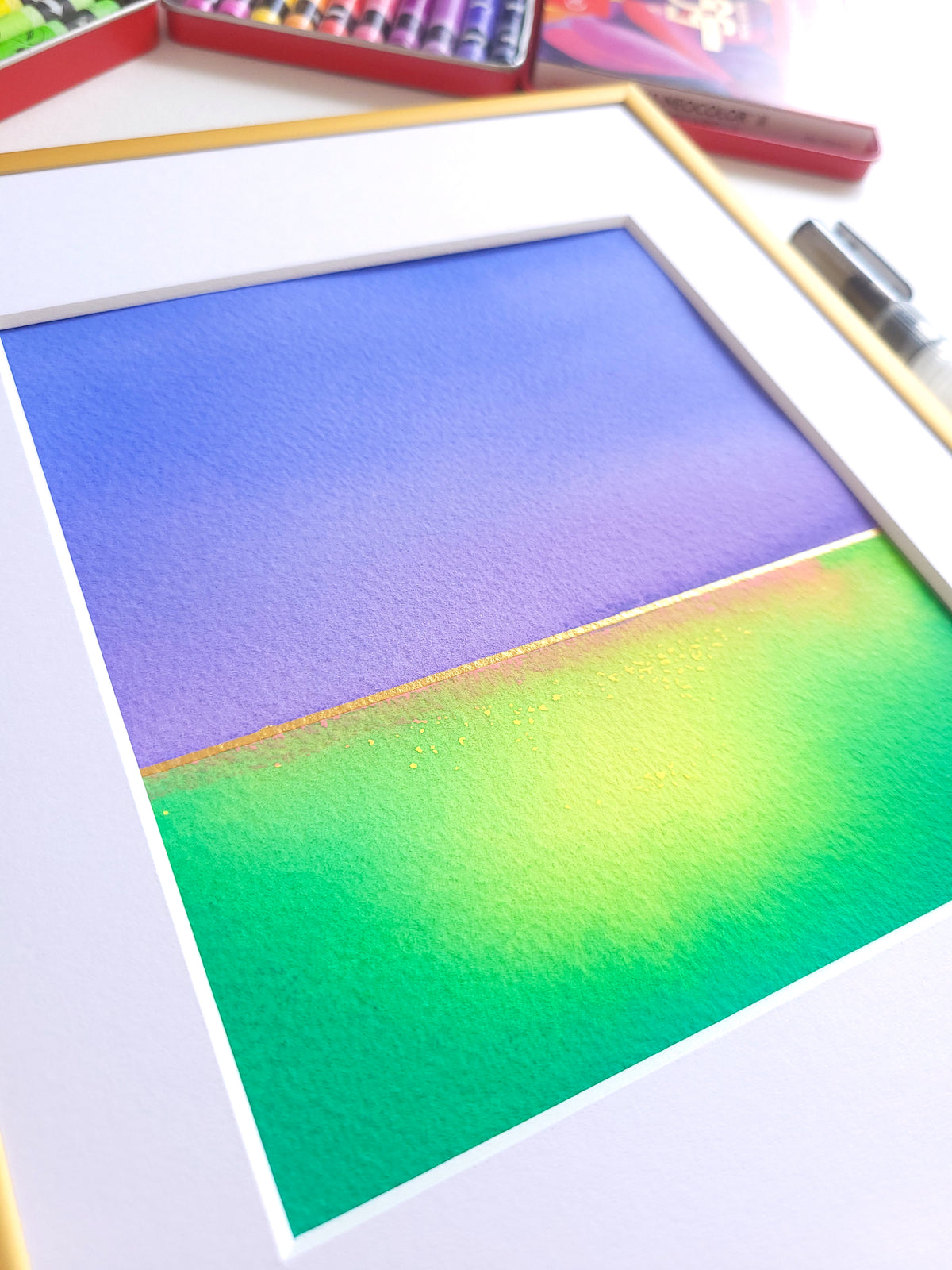 "Golden Horizon" ( 25/2026 ) - 18 x 24 cm