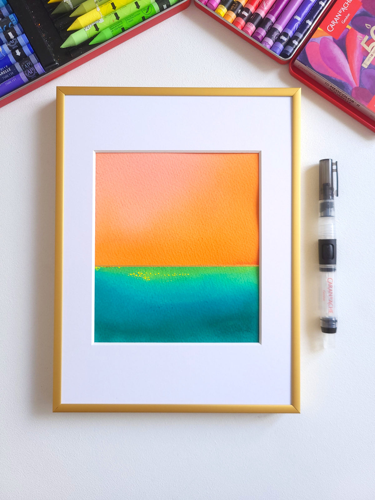 "Golden Horizon" ( 26/2026 ) - 18 x 24 cm