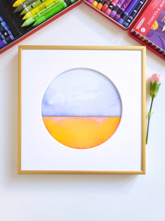 "Golden Horizon XXXIII" - 20 x 20 cm