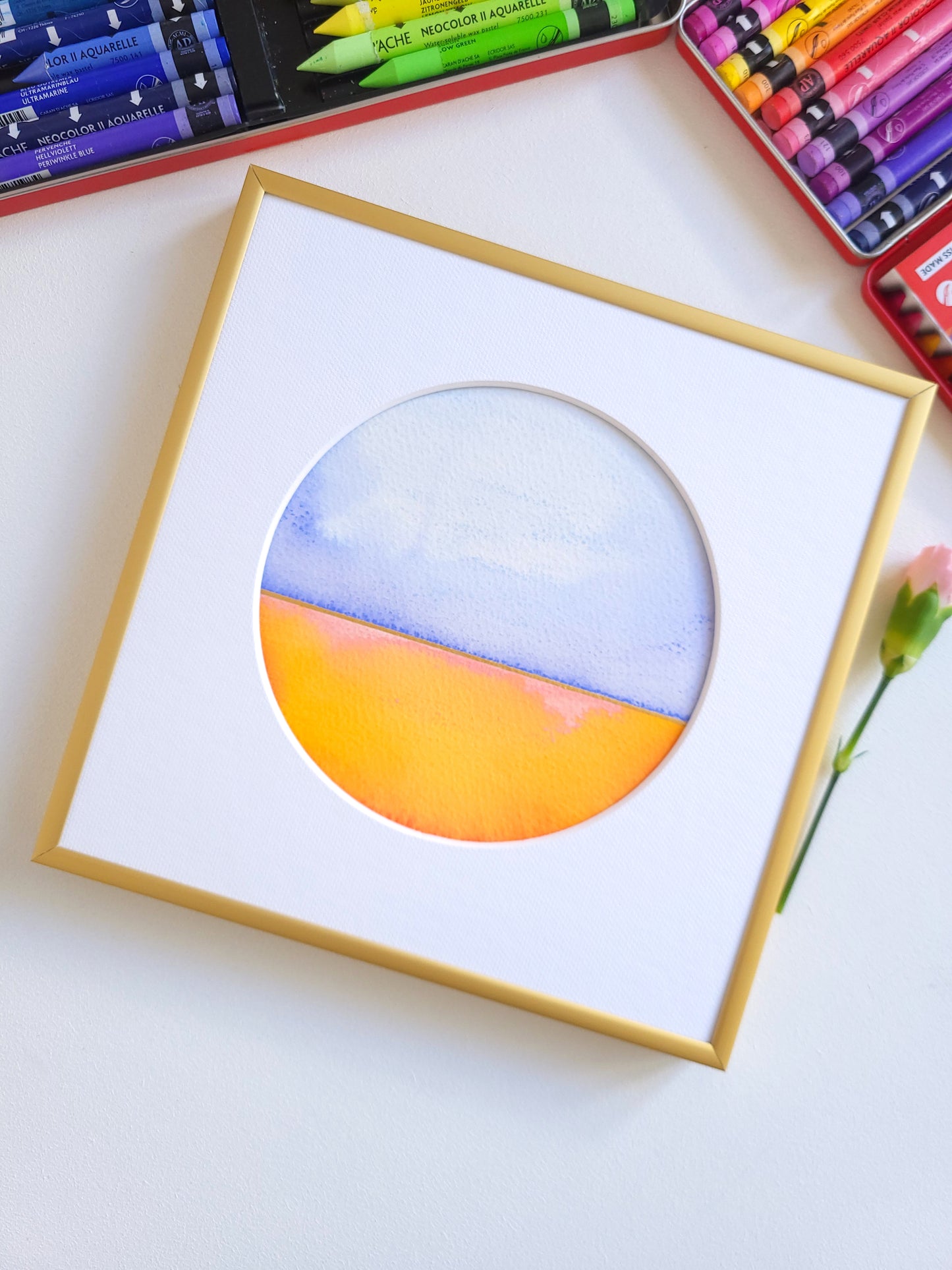 "Golden Horizon XXXIII" - 20 x 20 cm