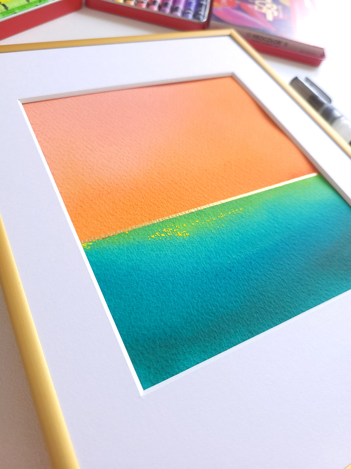 "Golden Horizon" ( 26/2026 ) - 18 x 24 cm