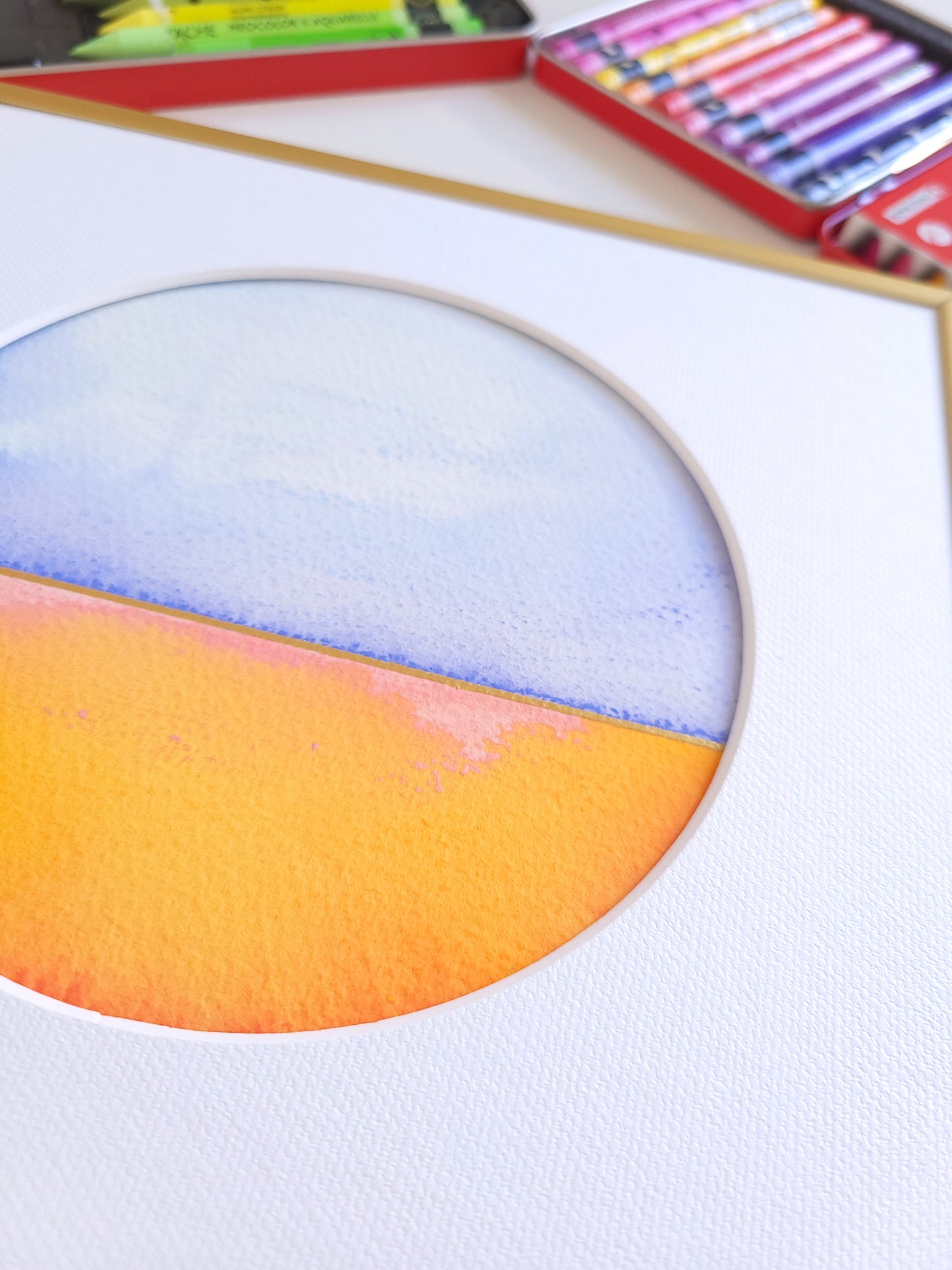 "Golden Horizon XXXIII" - 20 x 20 cm