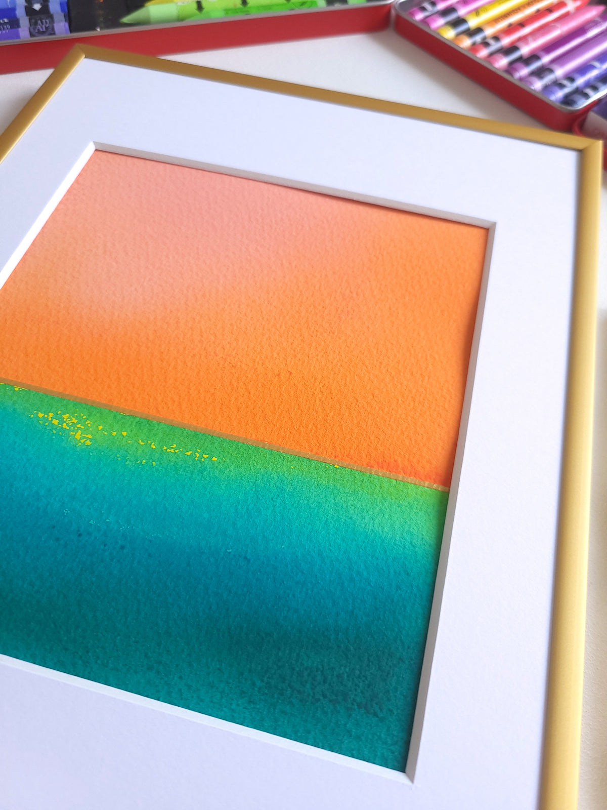 "Golden Horizon" ( 26/2026 ) - 18 x 24 cm
