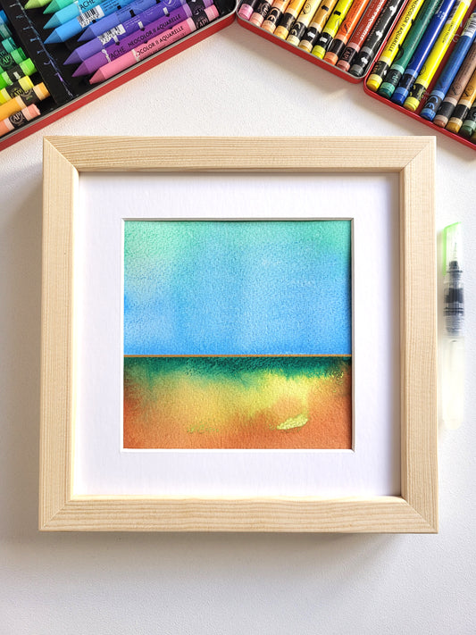 "Golden Horizon XXX" - 20 x 20 cm