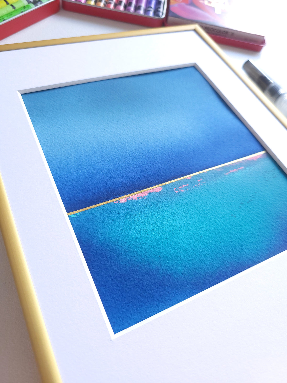 "Golden Horizon" ( 27/2026 ) - 18 x 24 cm