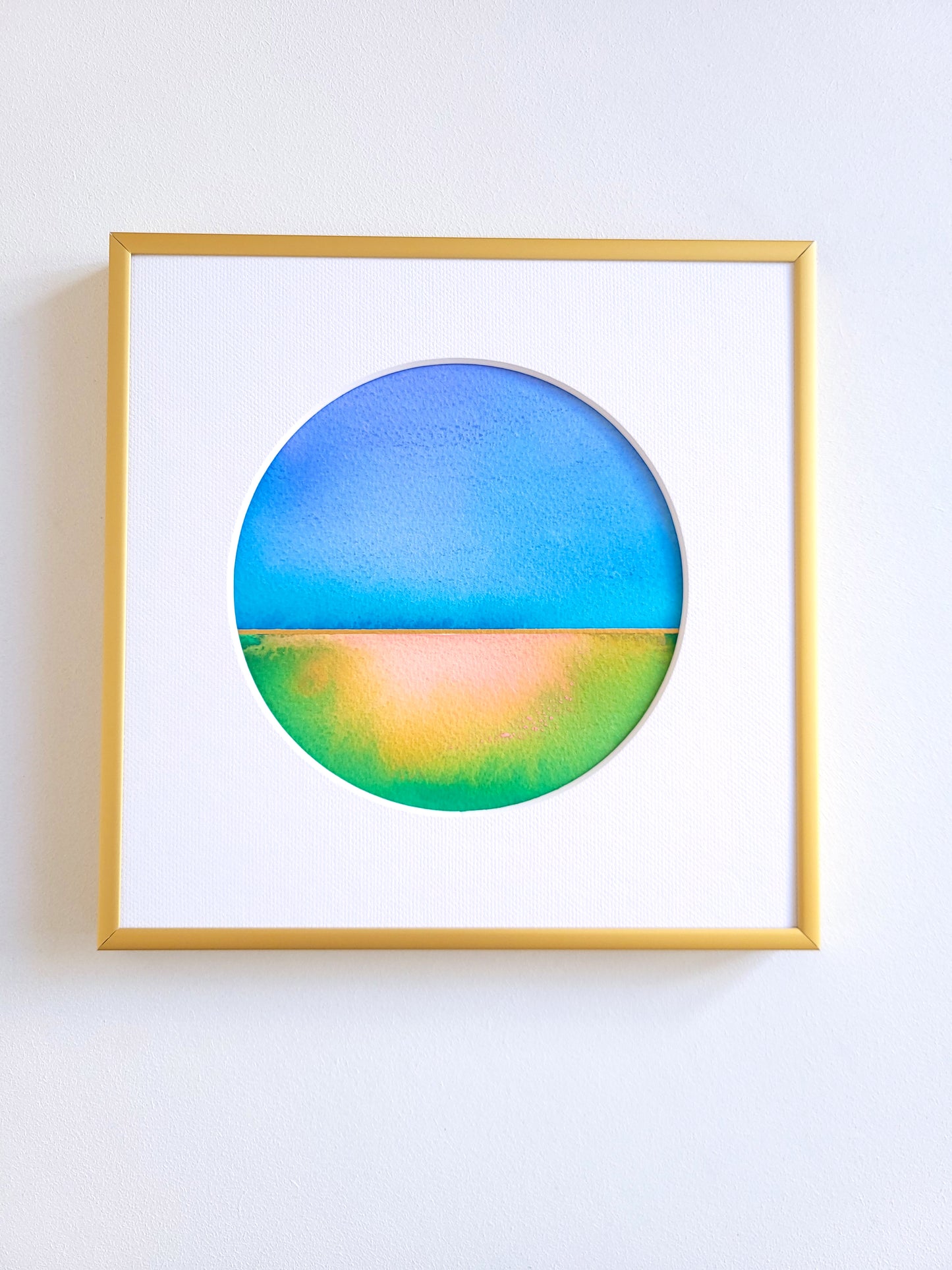 "Golden Horizon XXXIV" - 20 x 20 cm