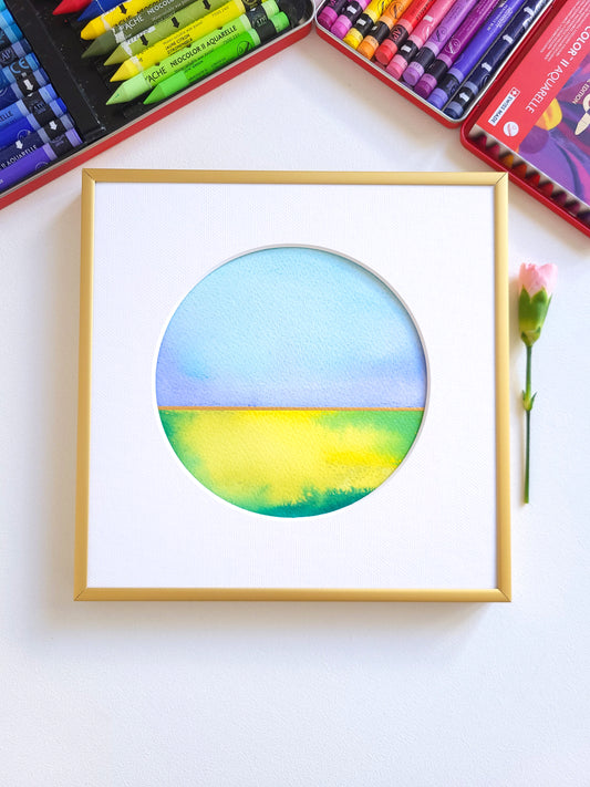 "Golden Horizon XXXVII" - 20 x 20 cm