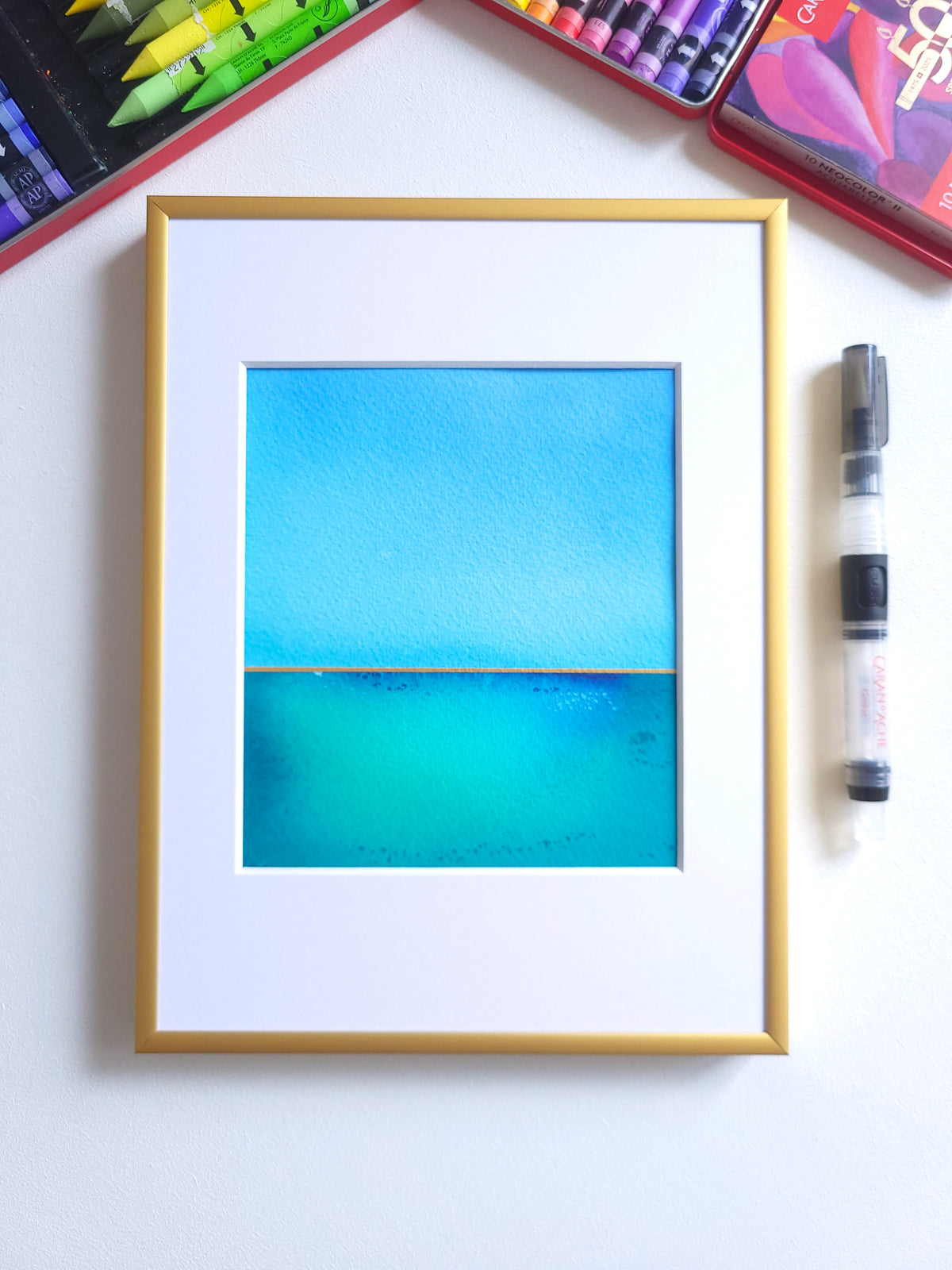 "Golden Horizon" ( 28/2026 ) - 18 x 24 cm