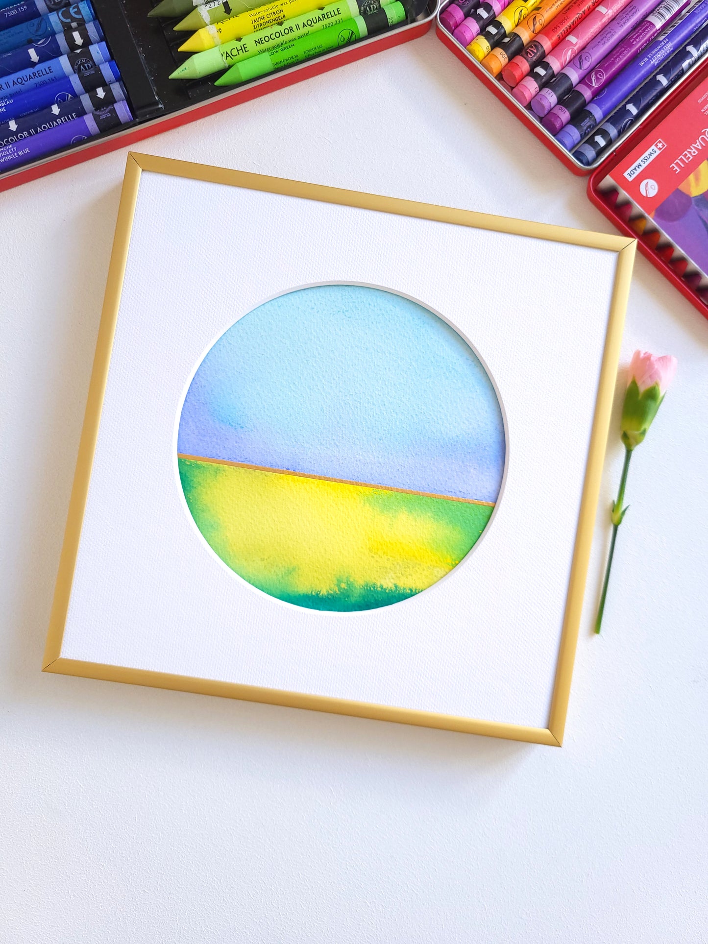 "Golden Horizon XXXVII" - 20 x 20 cm