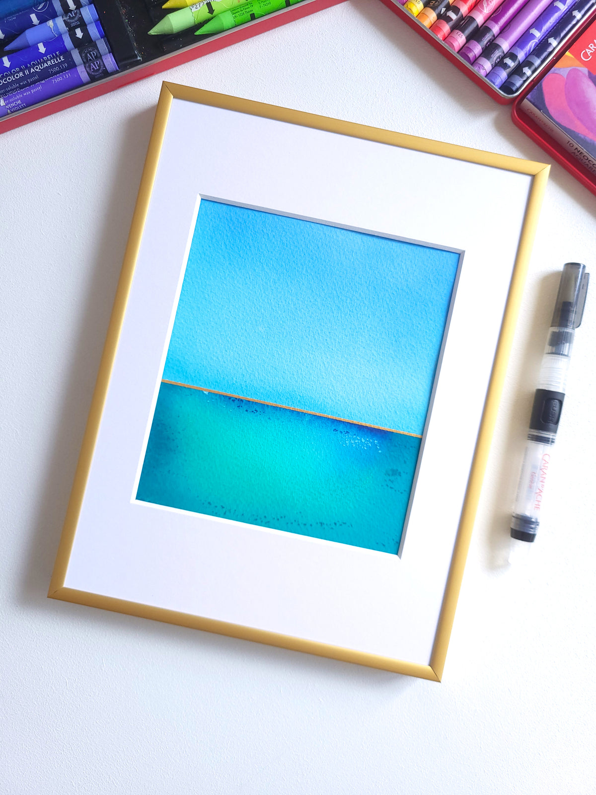 "Golden Horizon" ( 28/2026 ) - 18 x 24 cm