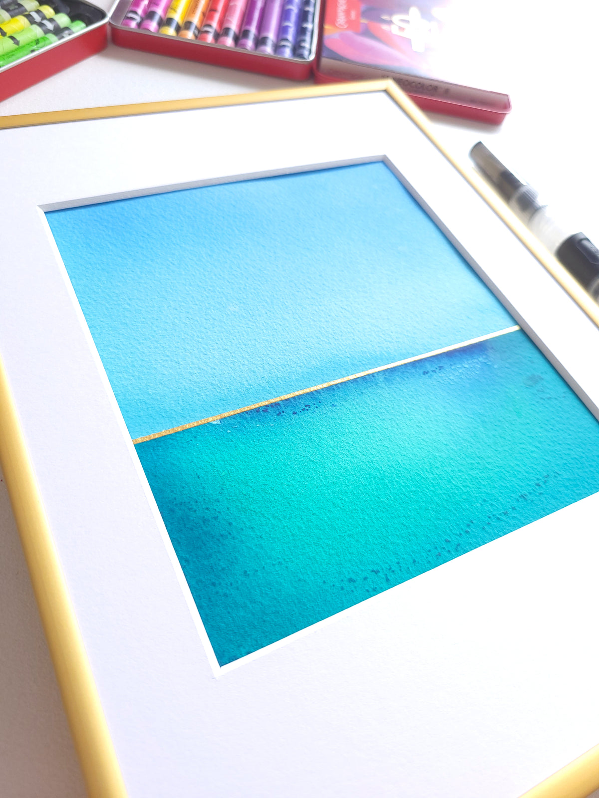 "Golden Horizon" ( 28/2026 ) - 18 x 24 cm