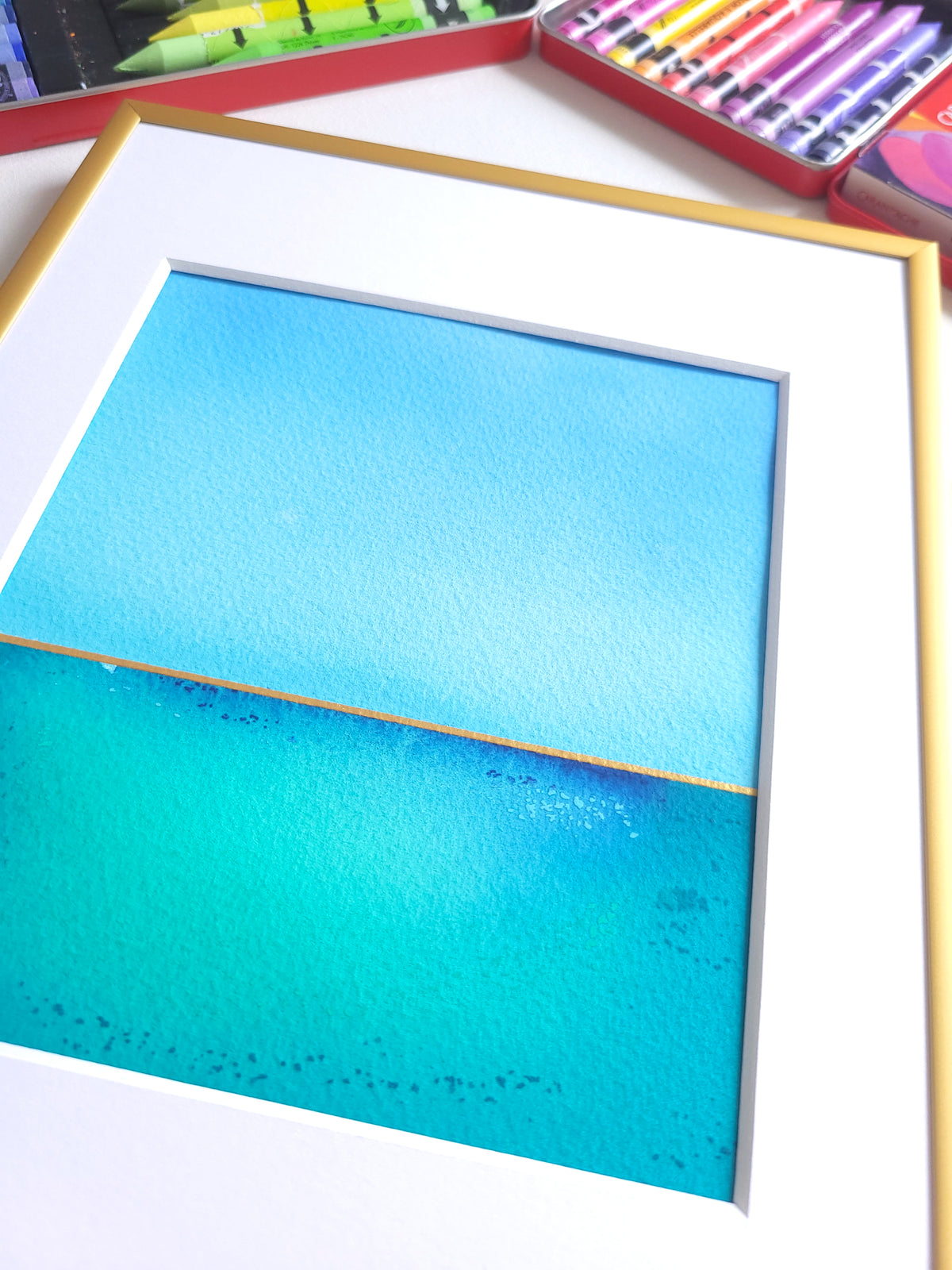 "Golden Horizon" ( 28/2026 ) - 18 x 24 cm