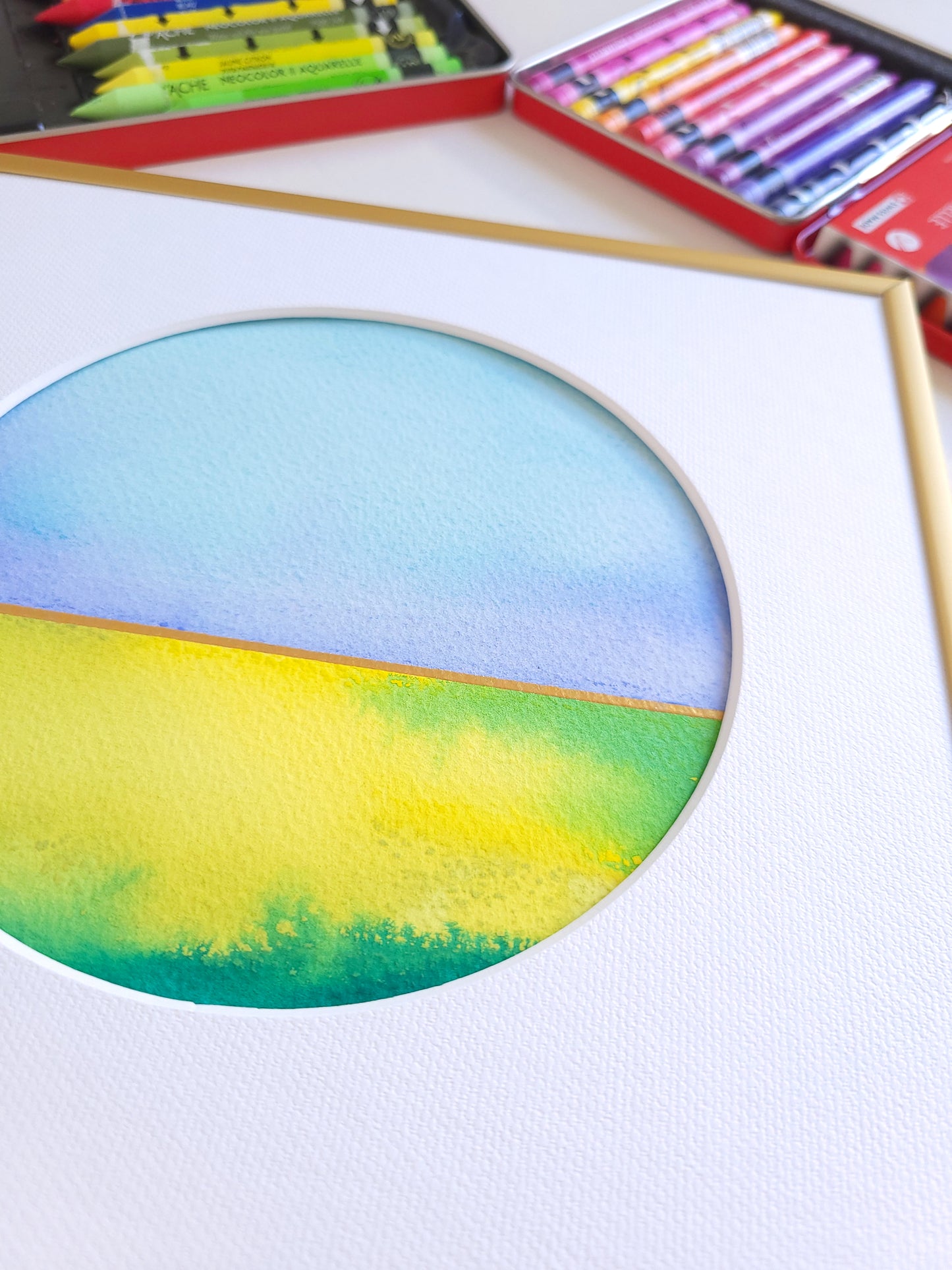 "Golden Horizon XXXVII" - 20 x 20 cm