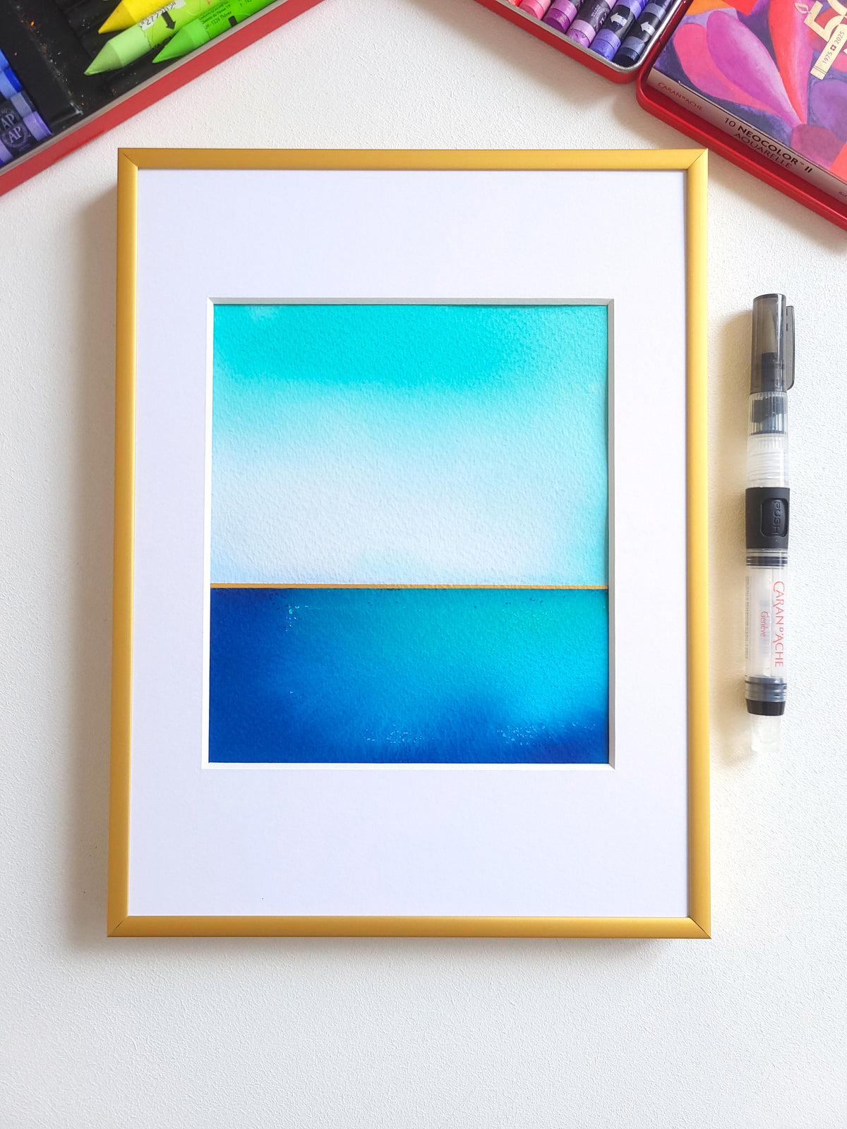 "Golden Horizon" ( 29/2026 ) - 18 x 24 cm