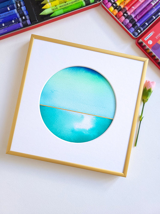 "Golden Horizon XXXVIII" - 20 x 20 cm