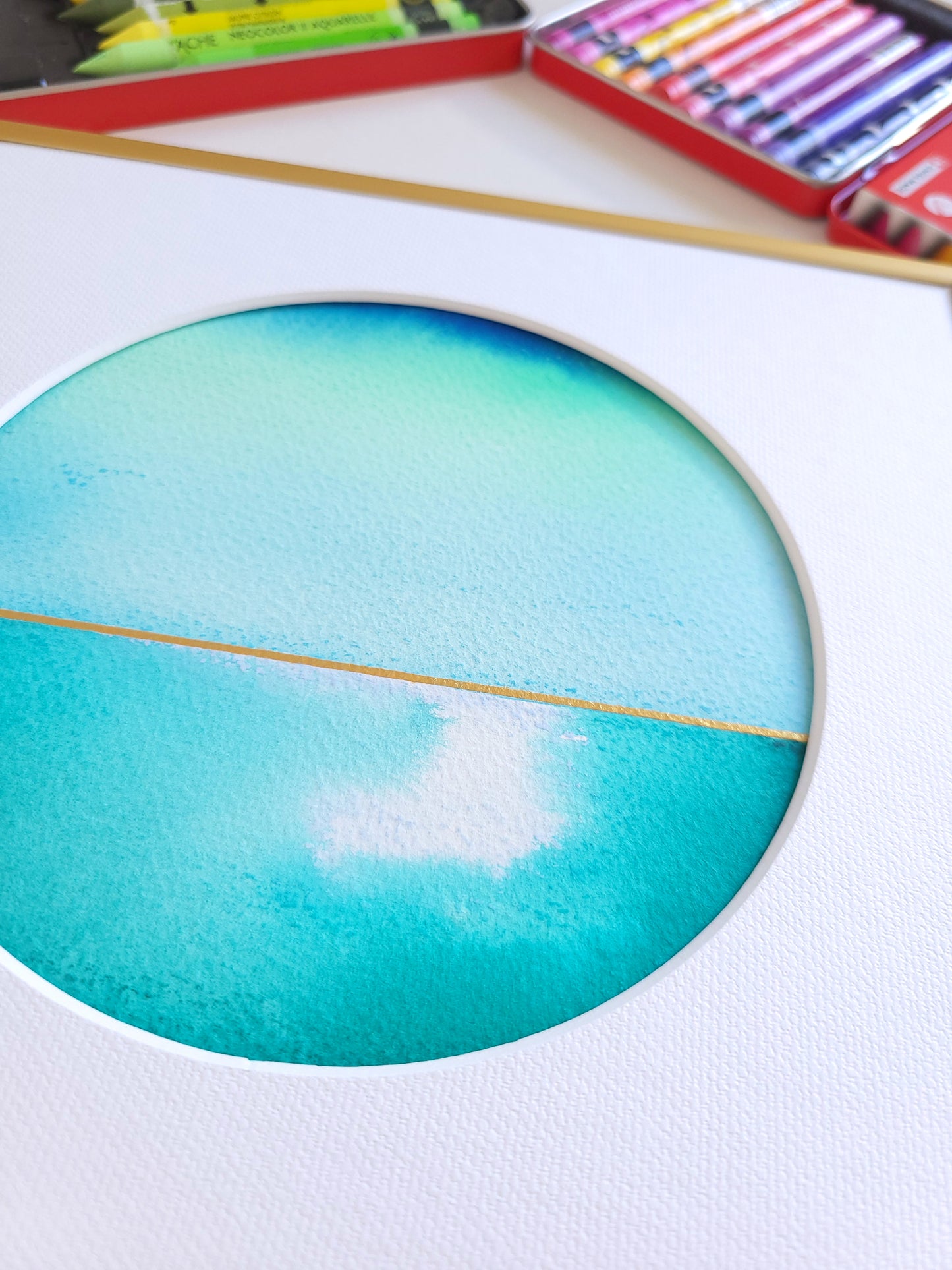 "Golden Horizon XXXVIII" - 20 x 20 cm