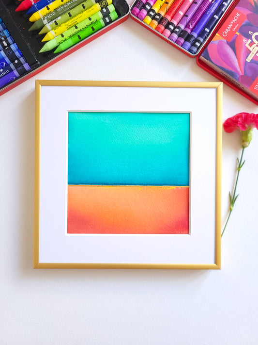 "Golden Horizon" ( 2/2026 ) - 20 x 20 cm