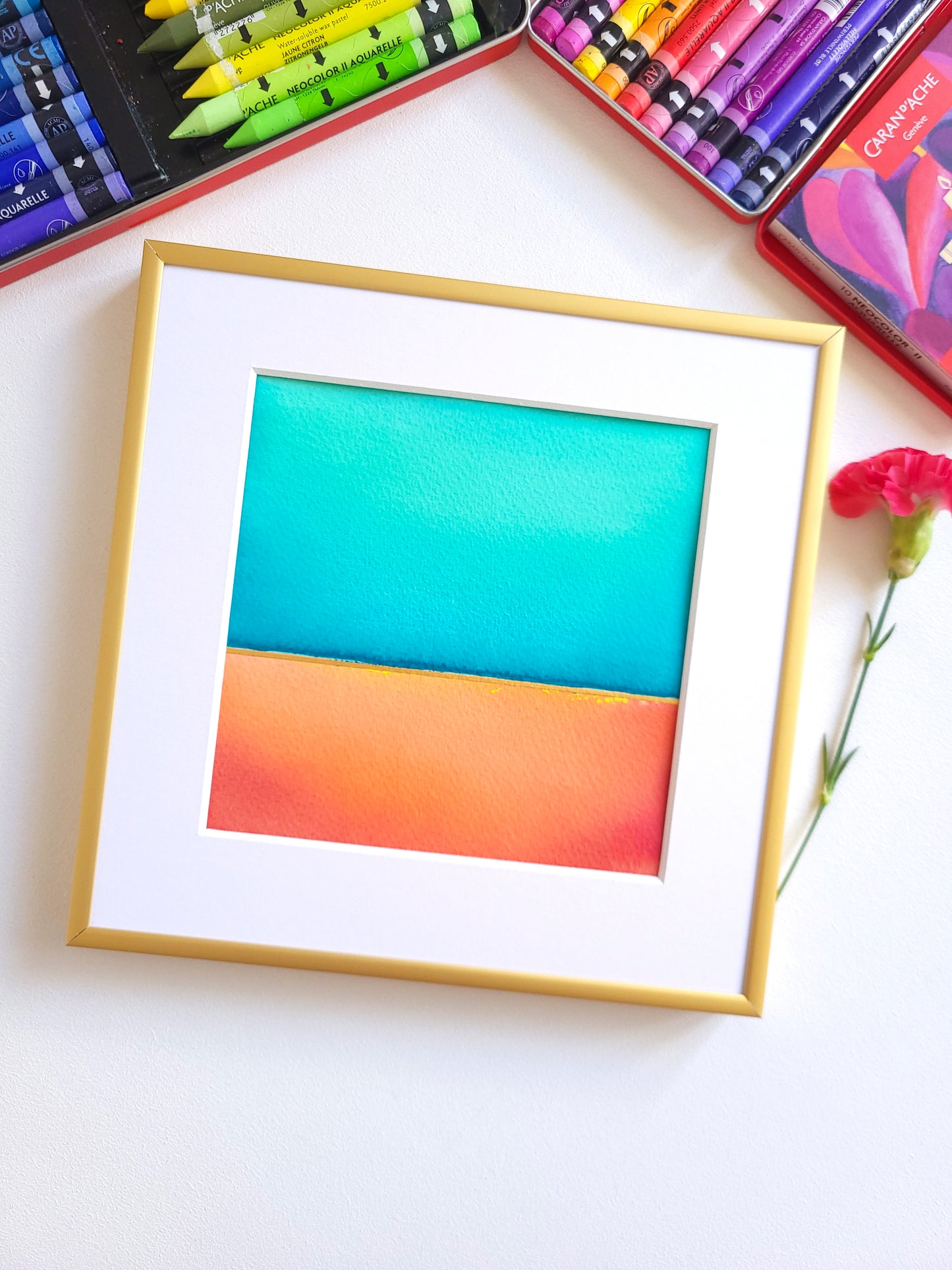 "Golden Horizon" ( 2/2026 ) - 20 x 20 cm