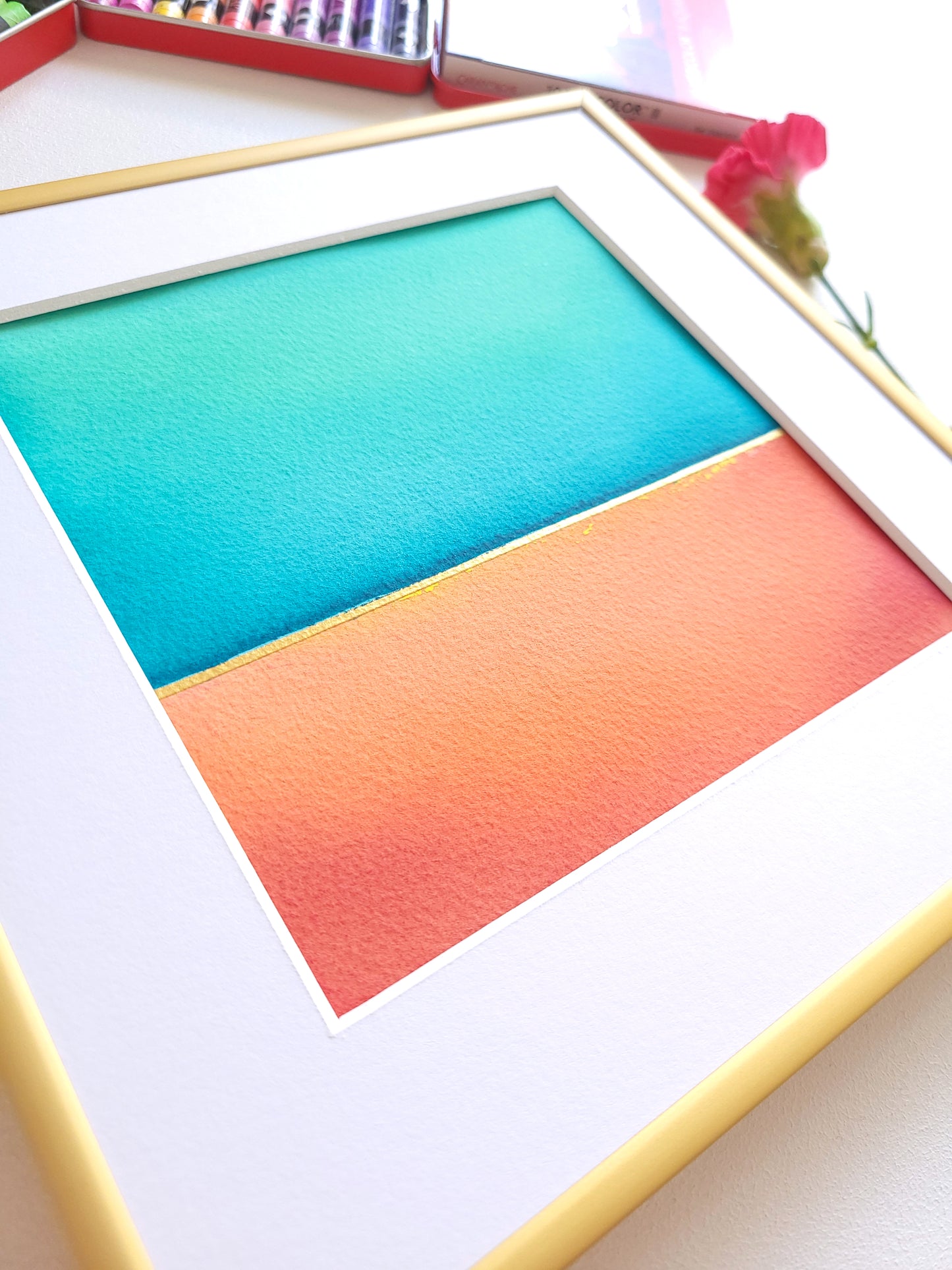 "Golden Horizon" ( 2/2026 ) - 20 x 20 cm