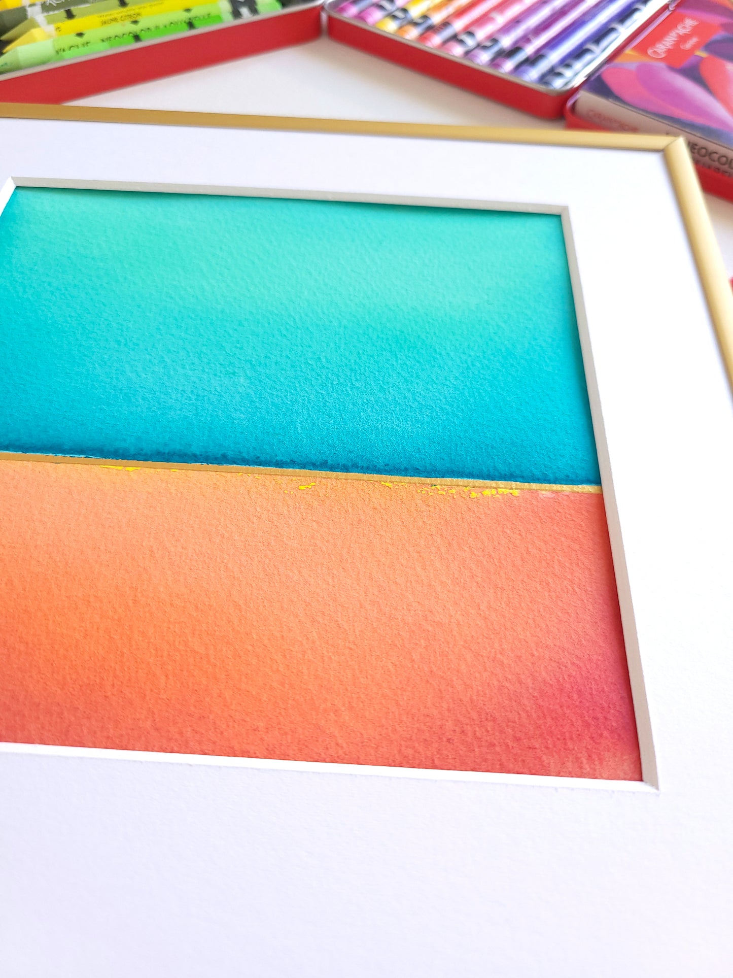 "Golden Horizon" ( 2/2026 ) - 20 x 20 cm