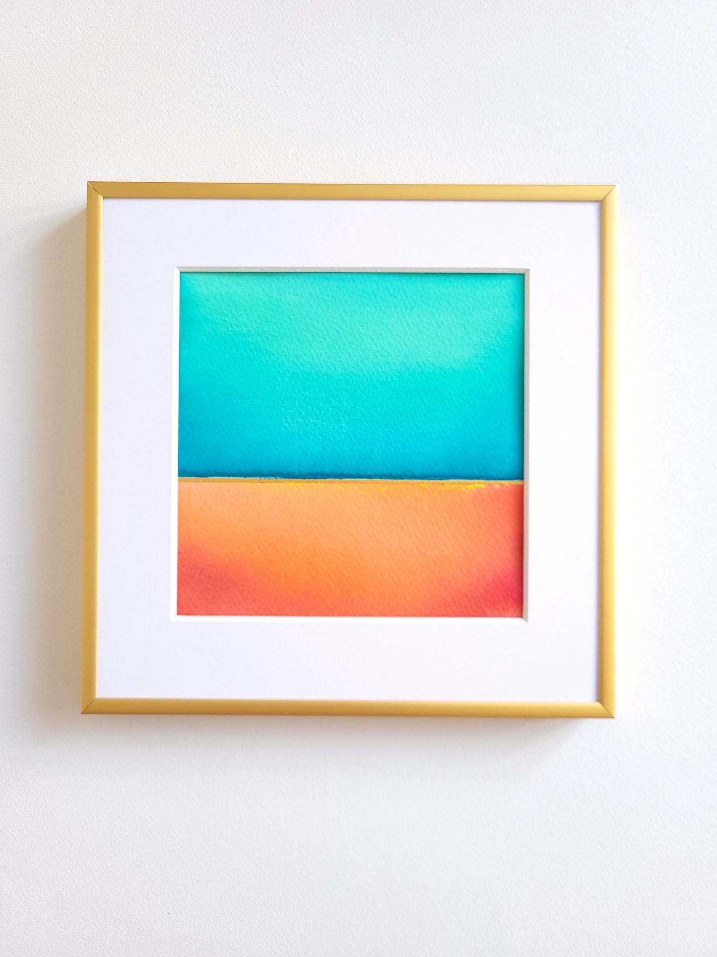 "Golden Horizon" ( 2/2026 ) - 20 x 20 cm