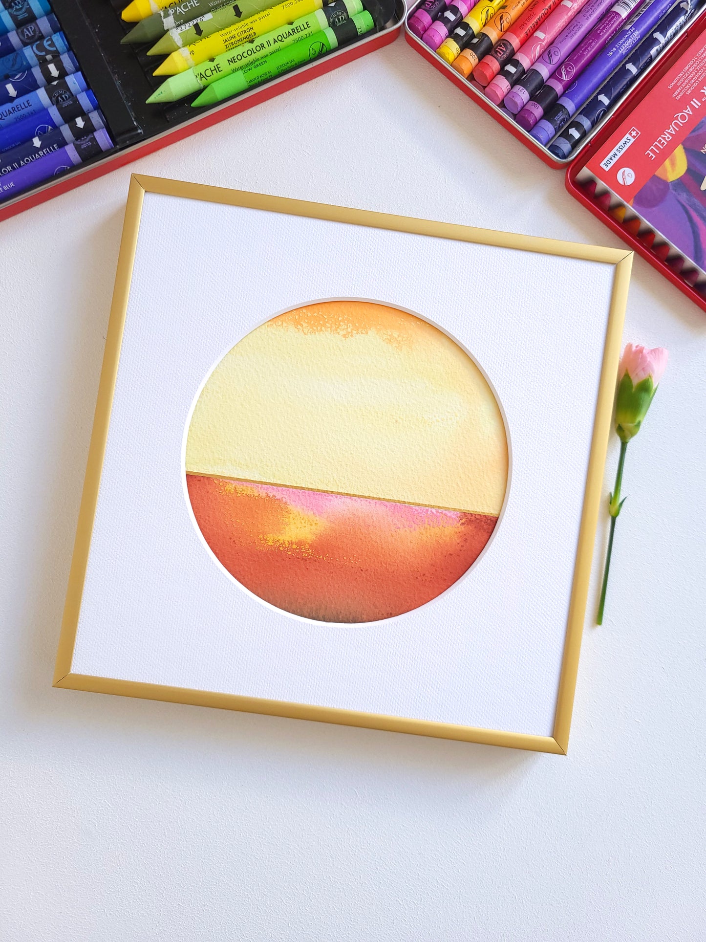 "Golden Horizon XLI" - 20 x 20 cm