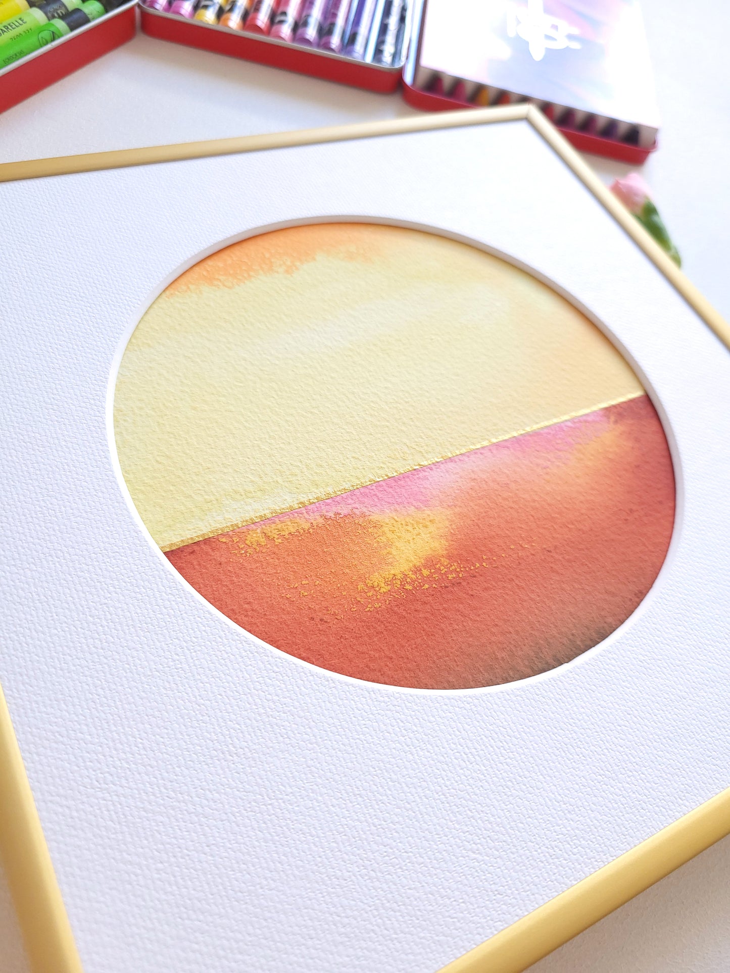 "Golden Horizon XLI" - 20 x 20 cm
