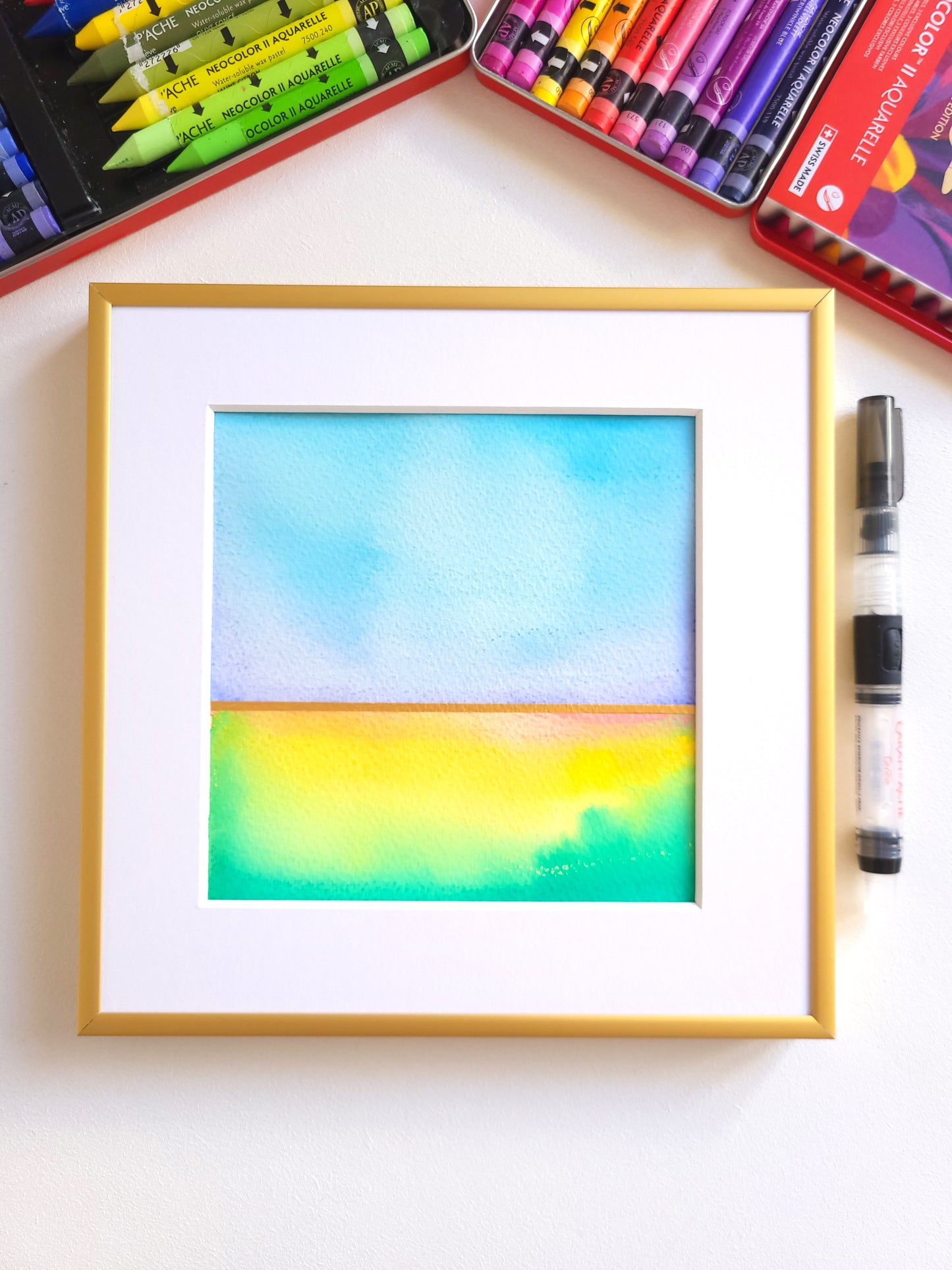 "Golden Horizon XLIII" - 20 x 20 cm